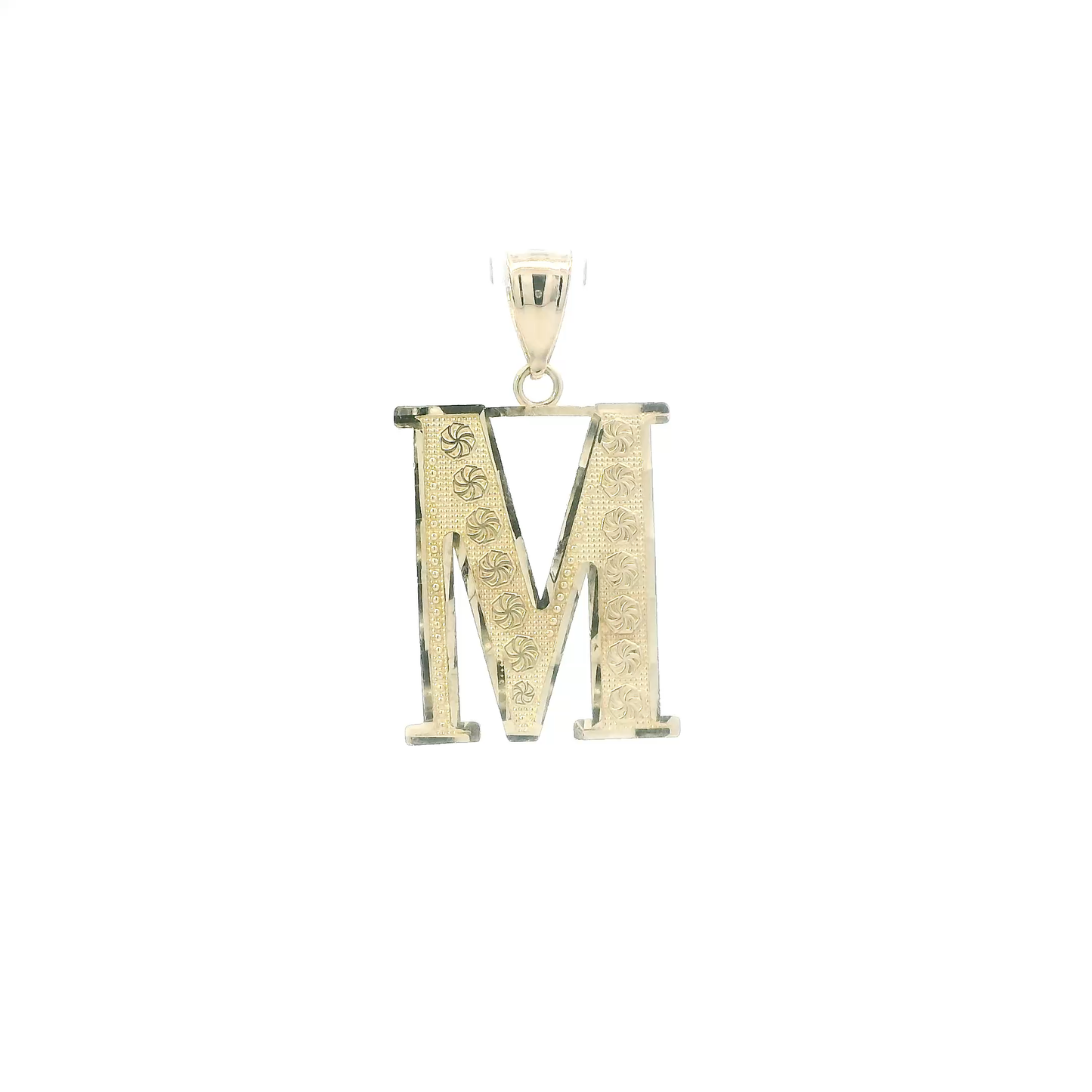 10K Yellow Gold Letter "M" pendant