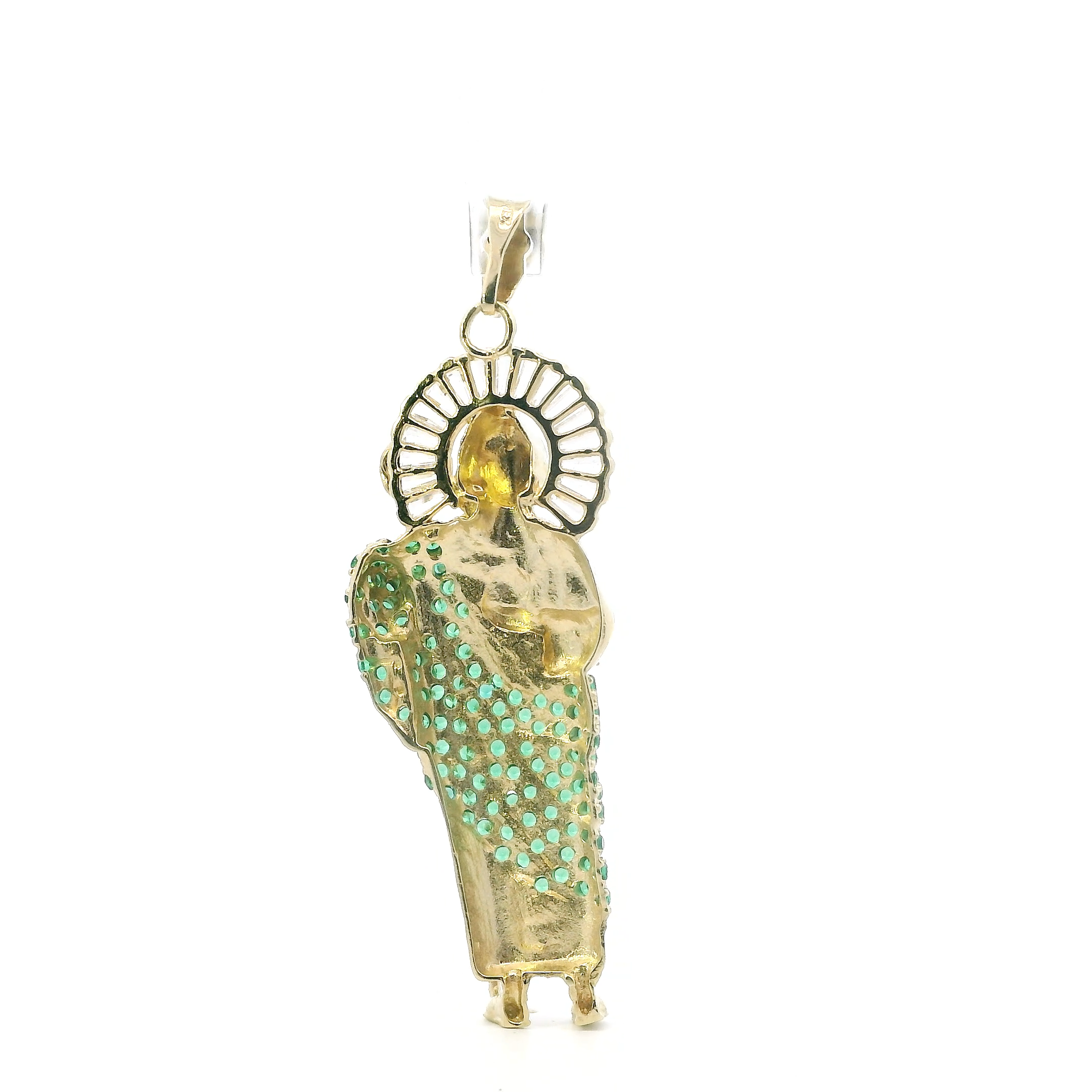 10K Yellow Gold Standing Religious Figure Pendant