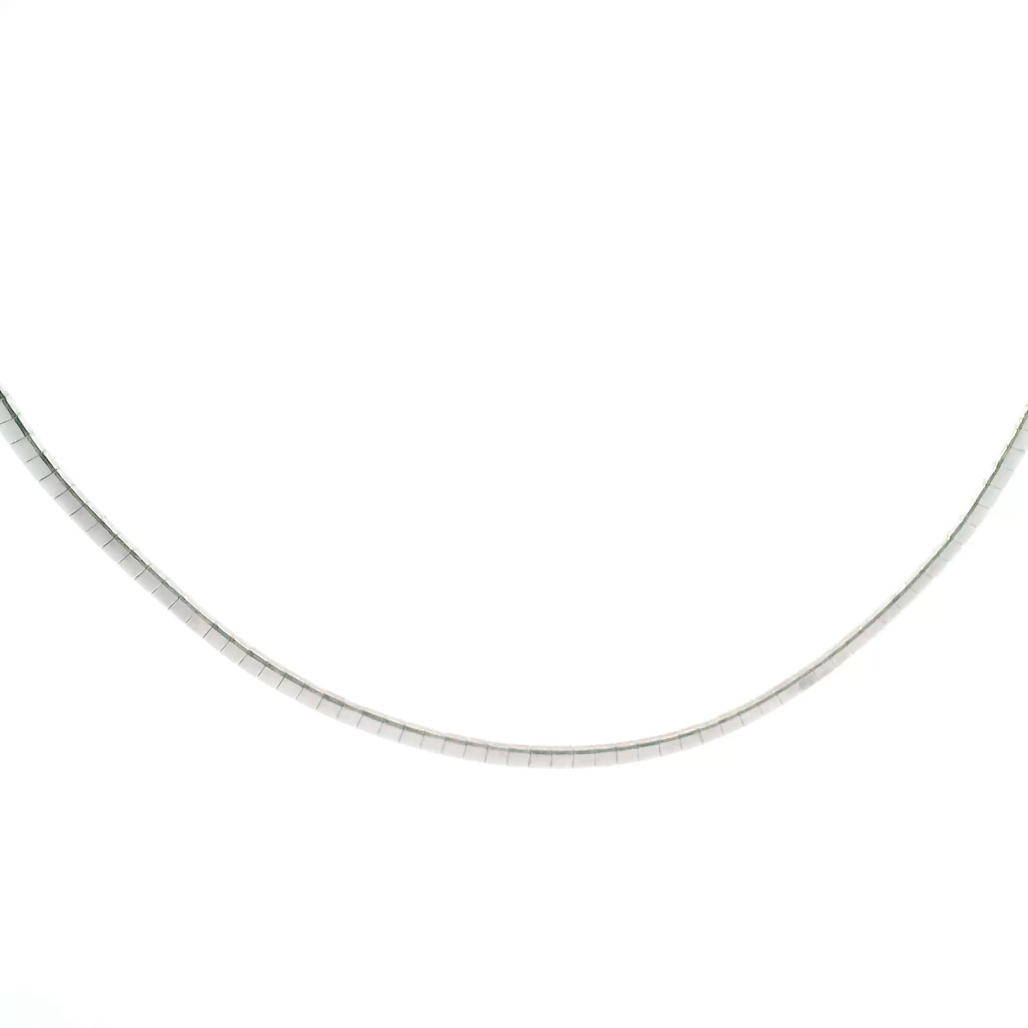 Sterling Silver 16" Omega Necklace