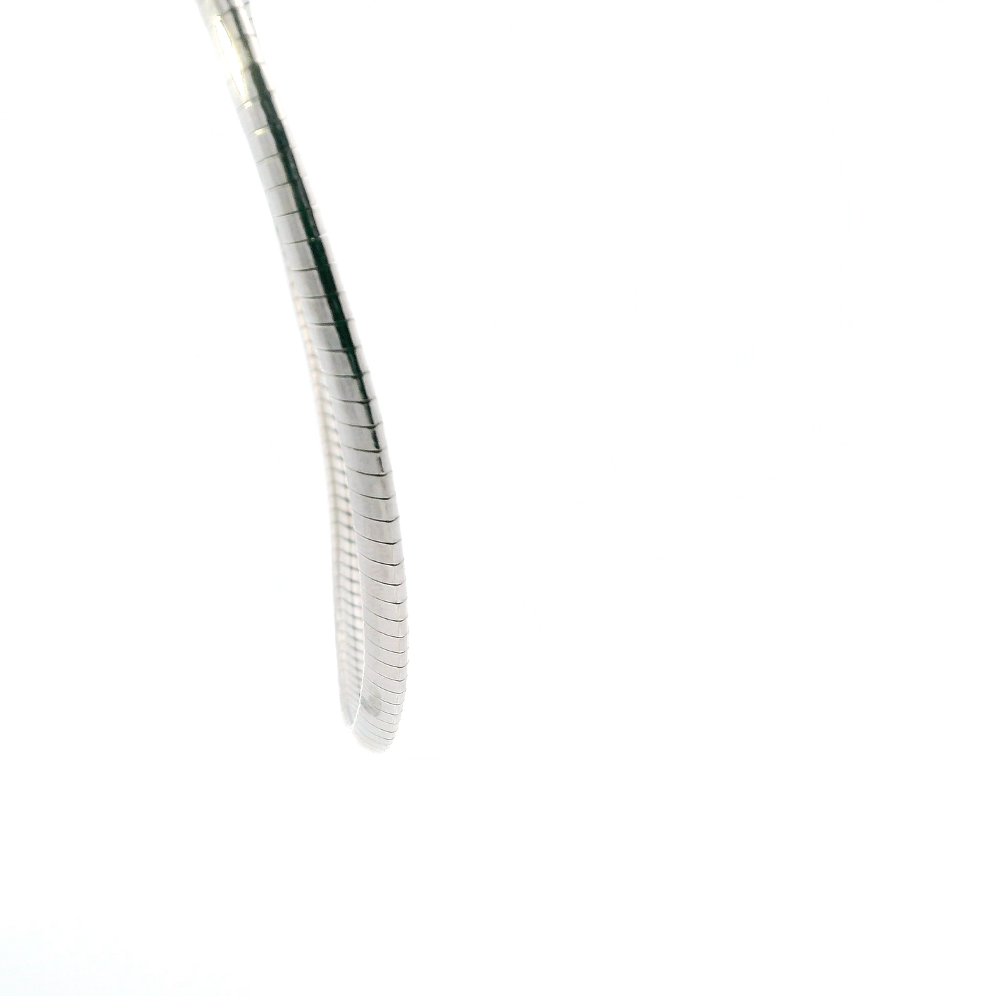 Sterling Silver 16" Omega Necklace