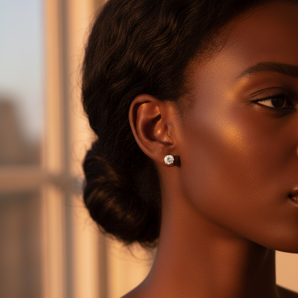 14K Yellow Gold Diamond Solitaire Earrings - 1.50ct