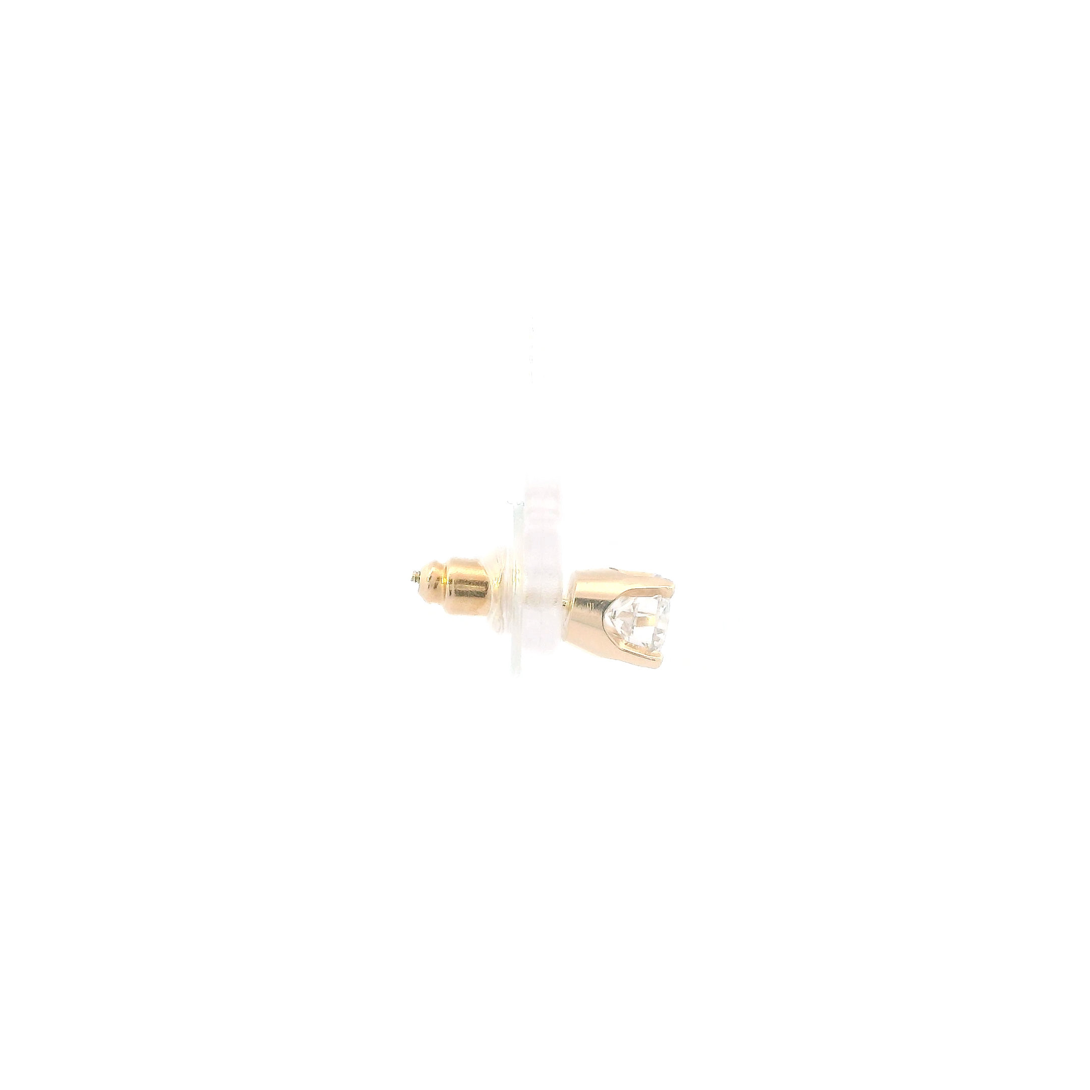 14K Yellow Gold Diamond Solitaire Earrings - 1.50ct