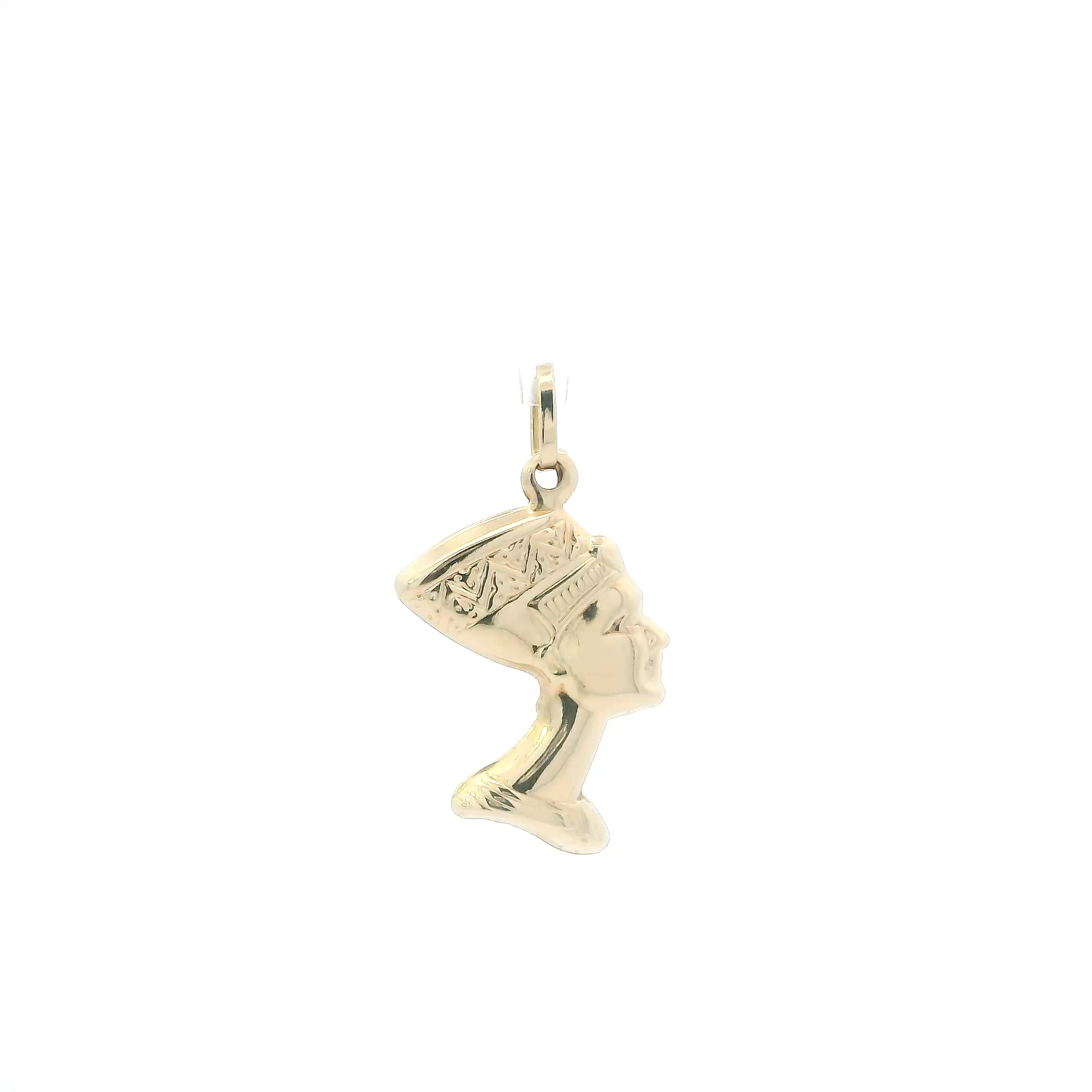 14K Yellow Gold Nefertiti Pendant