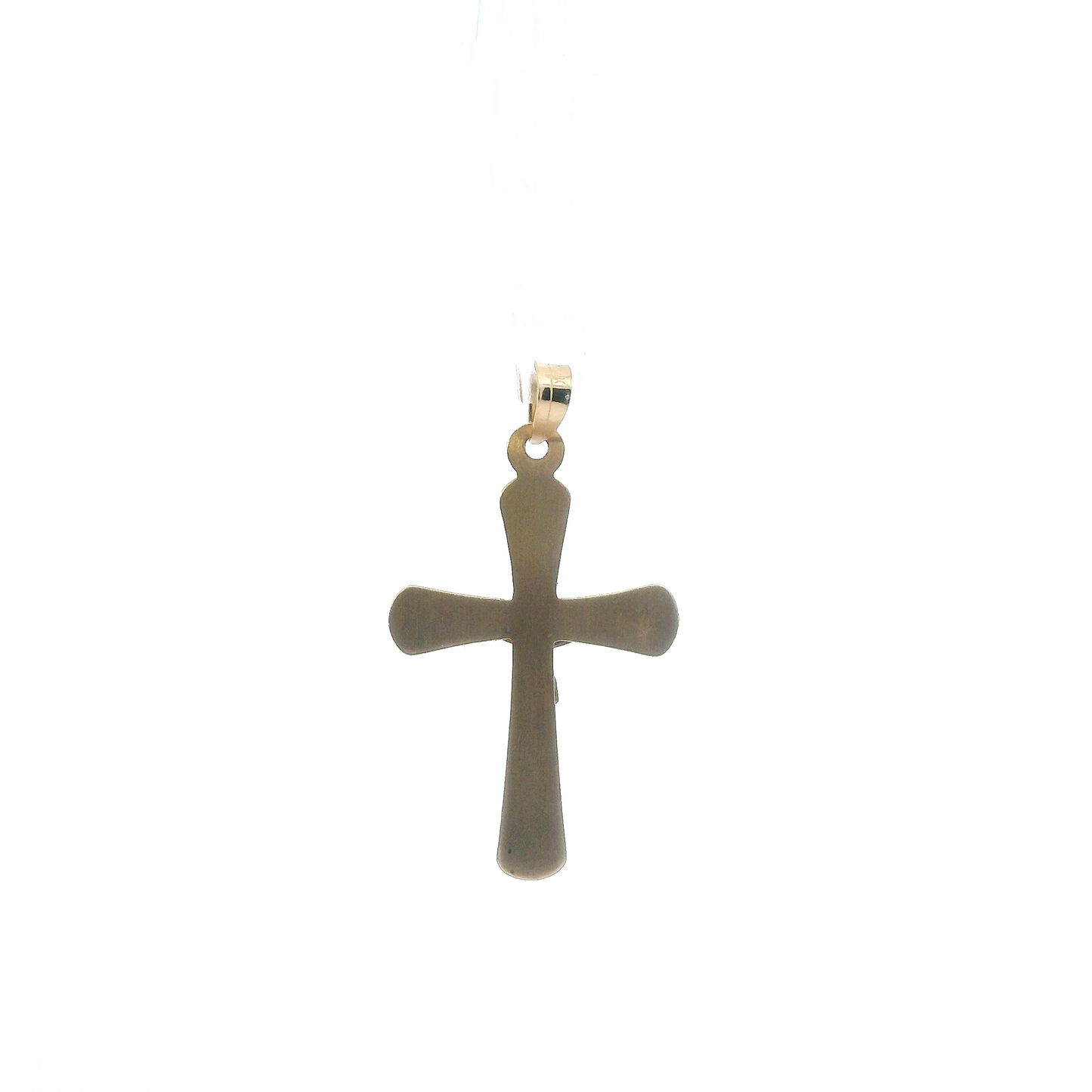 14K Yellow Gold Crucifix Pendant