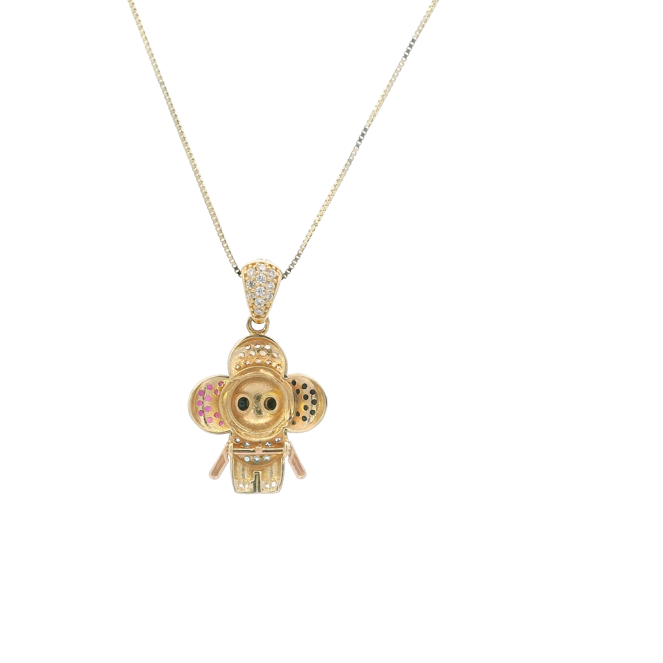 14K Yellow Gold Fancy Toy Pendant & 19.5