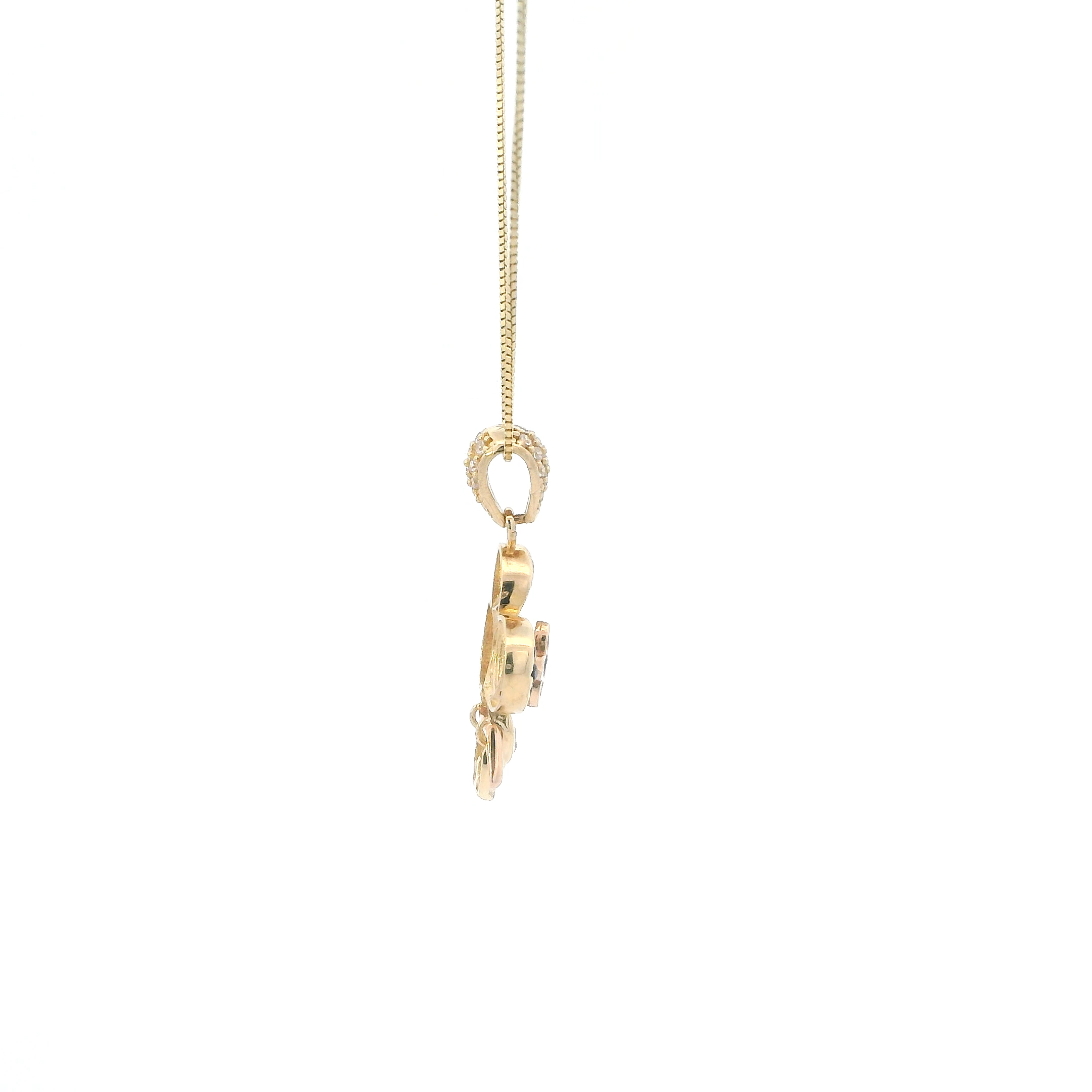 14K Yellow Gold Fancy Toy Pendant & 19.5