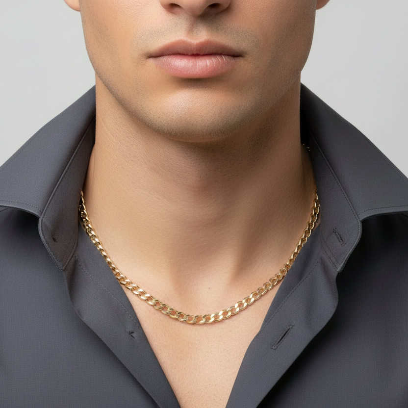 14K Yellow Gold 20" Curb Chain