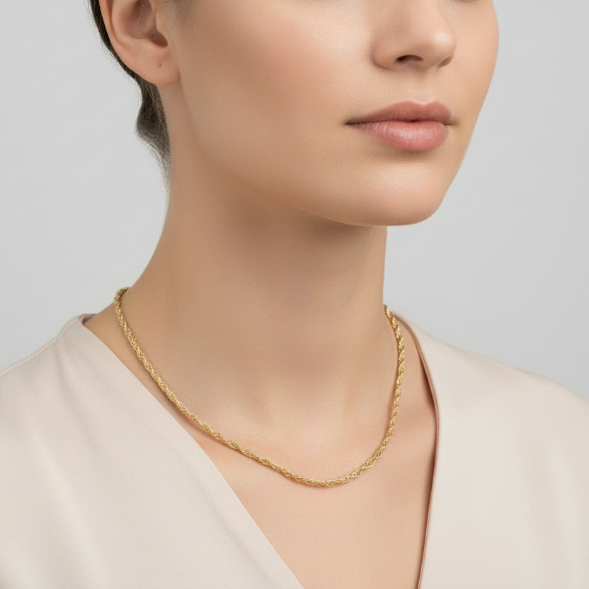 14K Yellow Gold 17.5