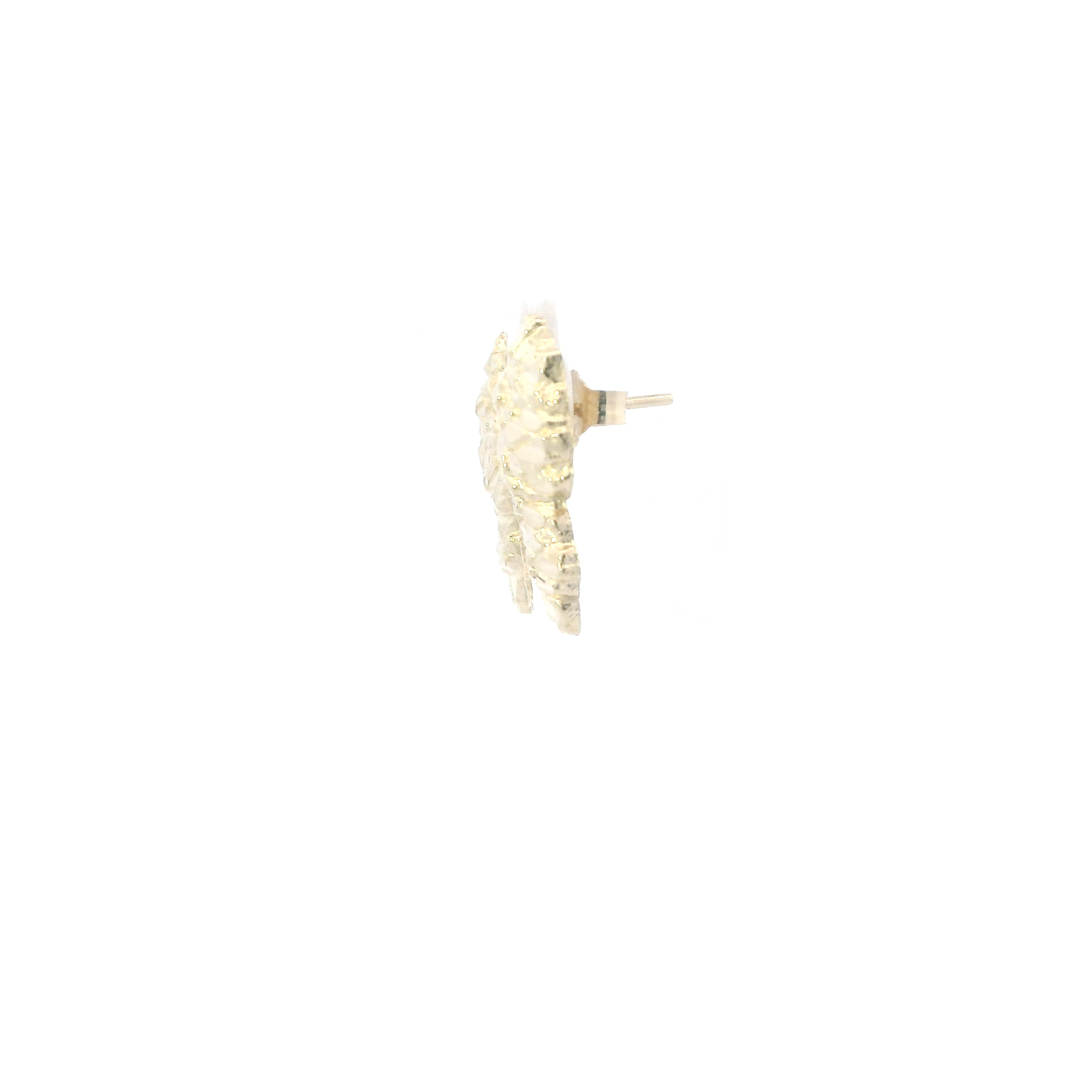10K Yellow Gold Nugget Stud Earrings