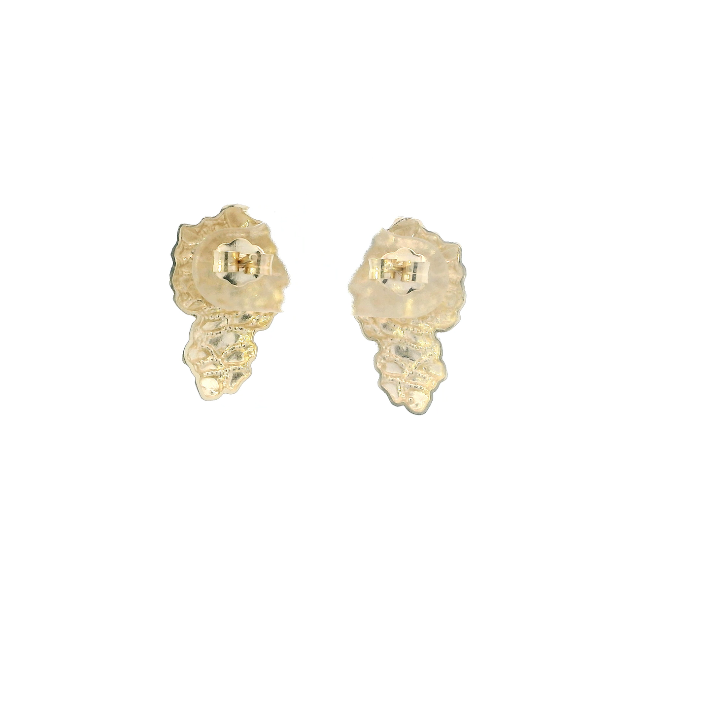 10K Yellow Gold Nugget Stud Earrings