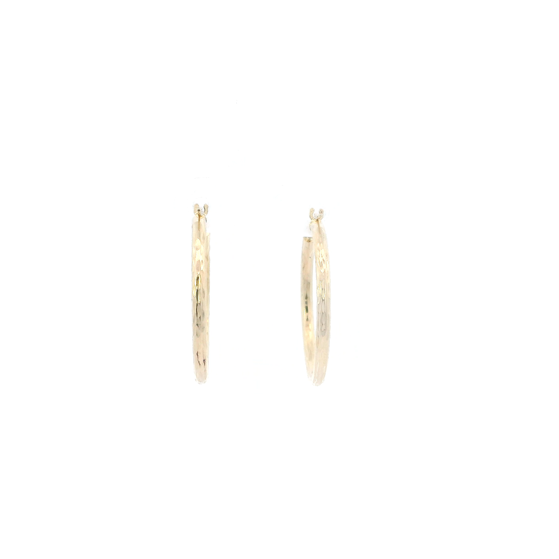 14K Yellow Gold Hoop Earrings
