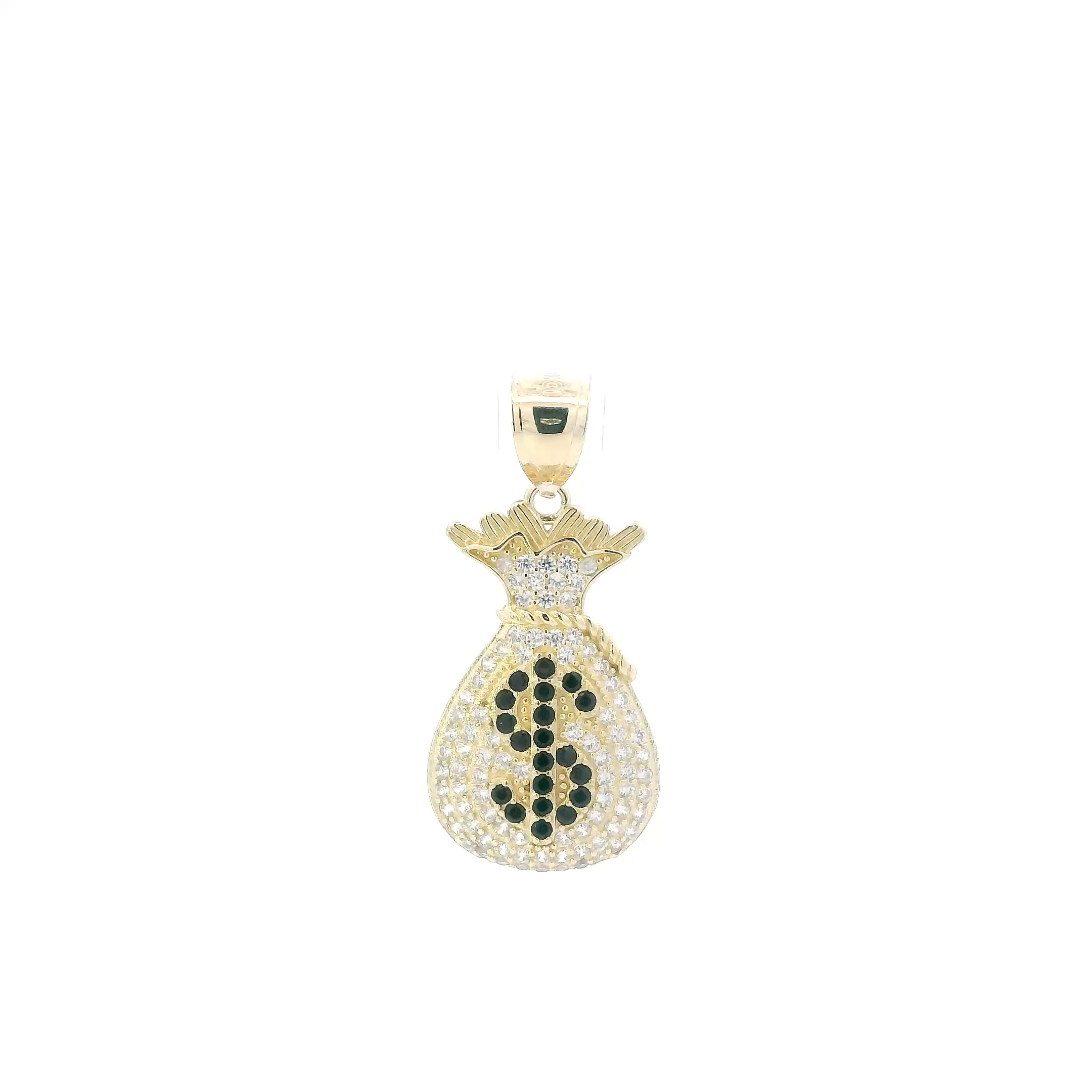 10K Yellow Gold Money Bag Pendant