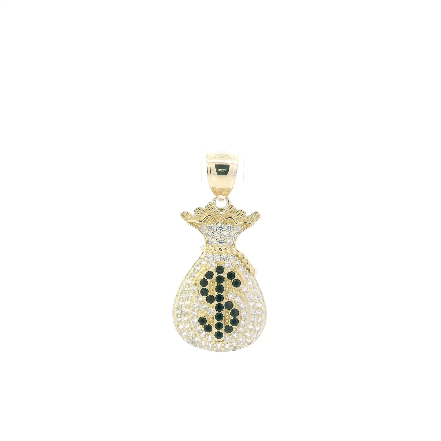 10K Yellow Gold Money Bag Pendant