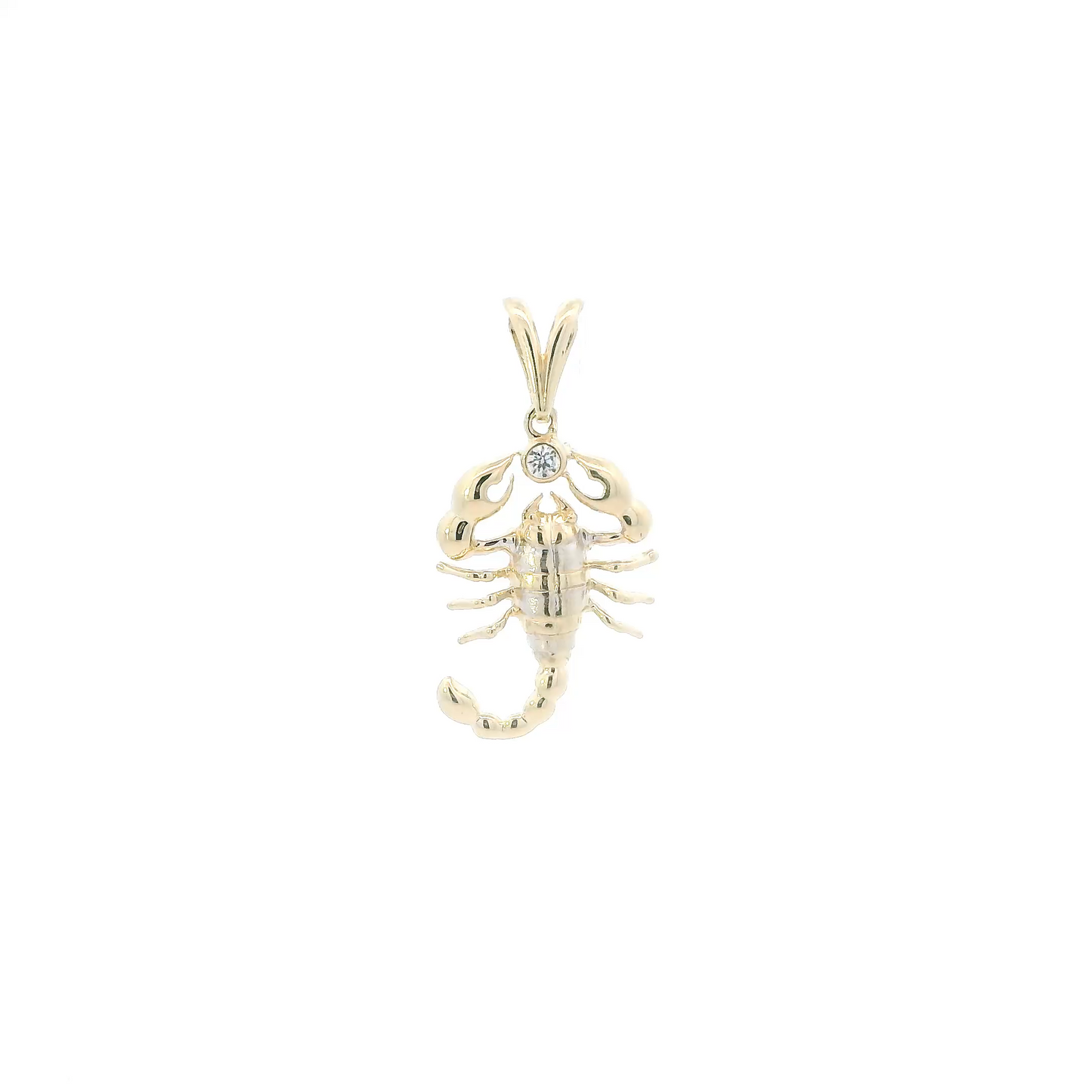 14K Yellow Gold Scorpion Pendant