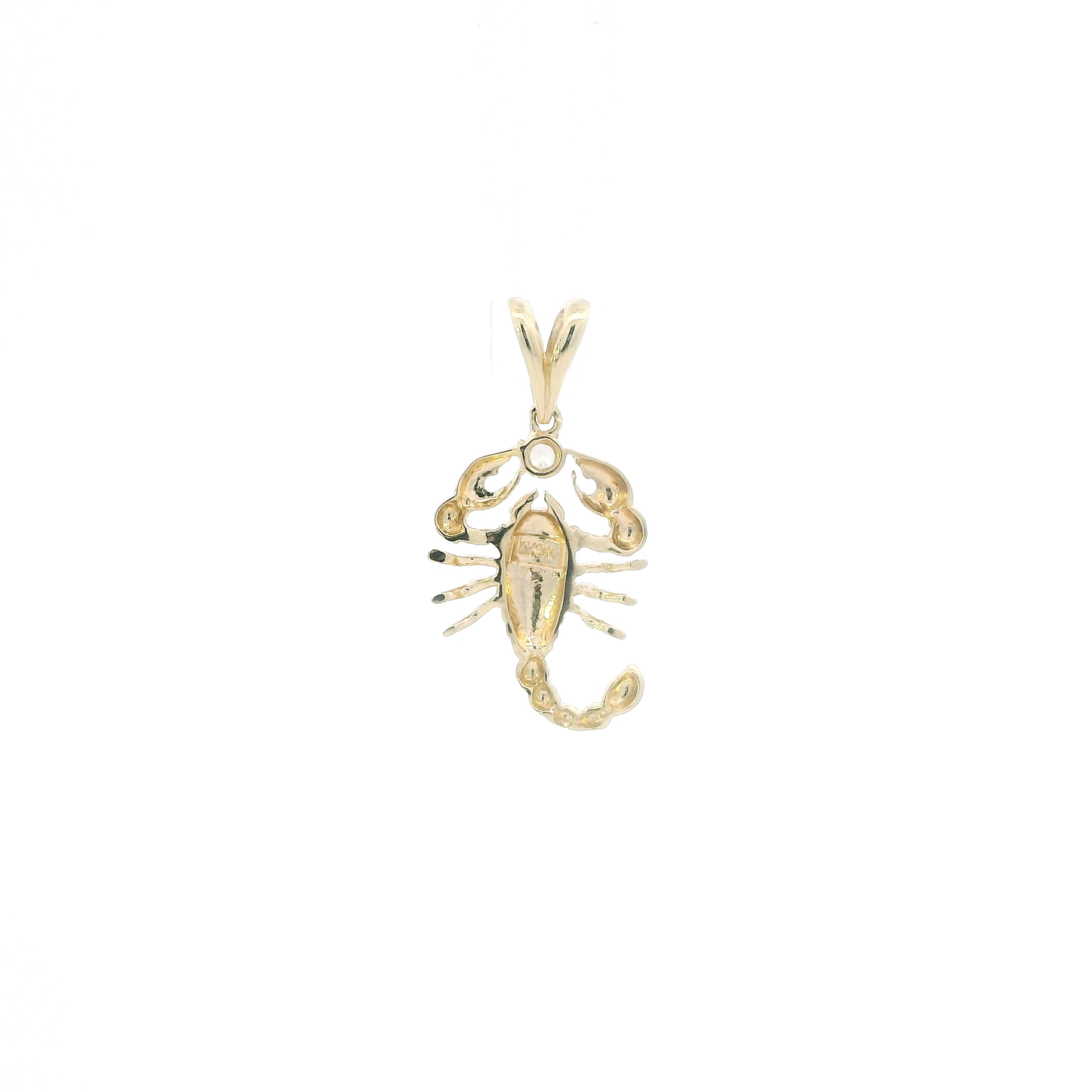 14K Yellow Gold Scorpion Pendant
