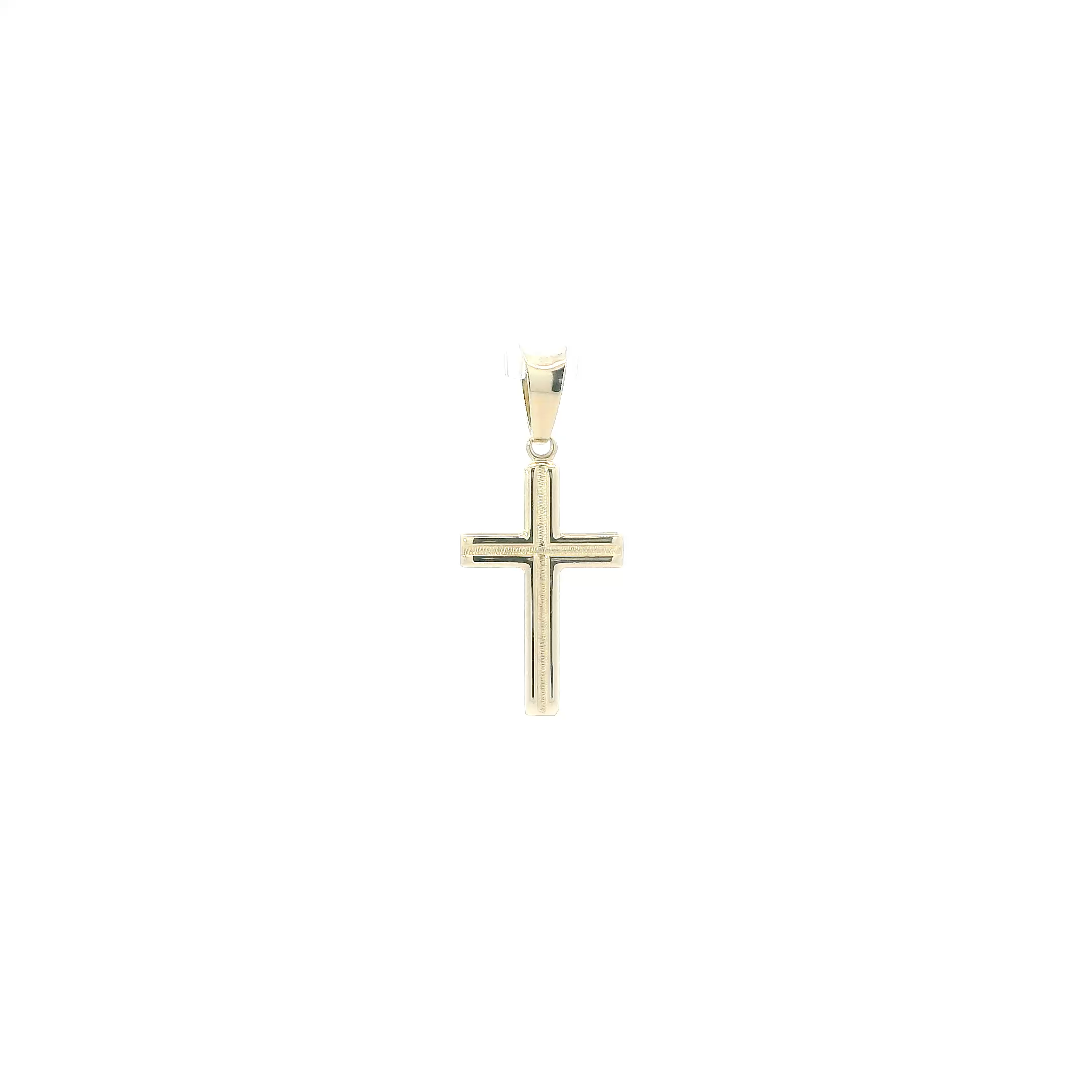 14K Yellow Gold Cross Pendant