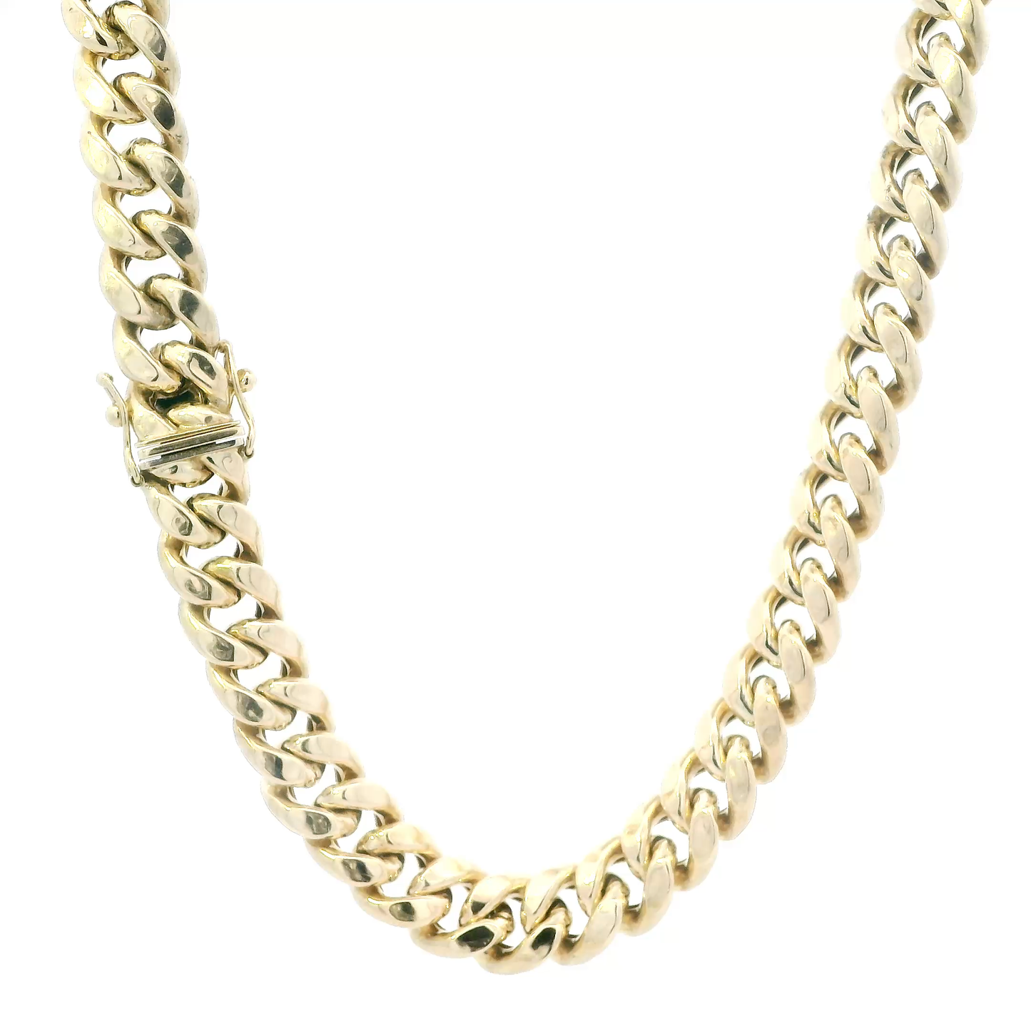 10K Yellow Gold 24" Hollow Cuban Chain