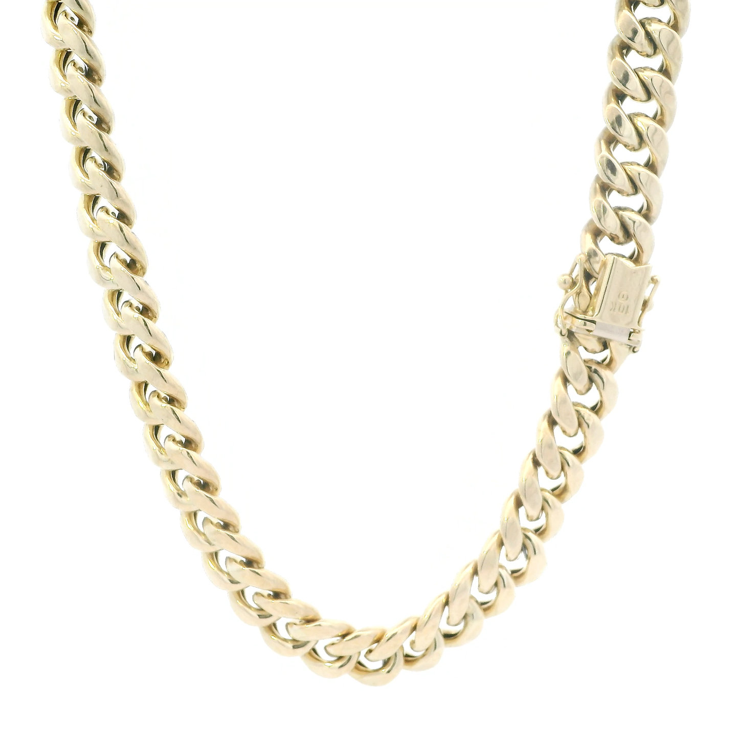 10K Yellow Gold 24" Hollow Cuban Chain