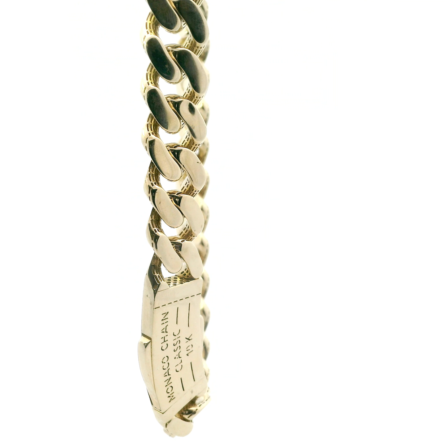 10K Yellow Gold 27.5" Hollow Monaco Chain