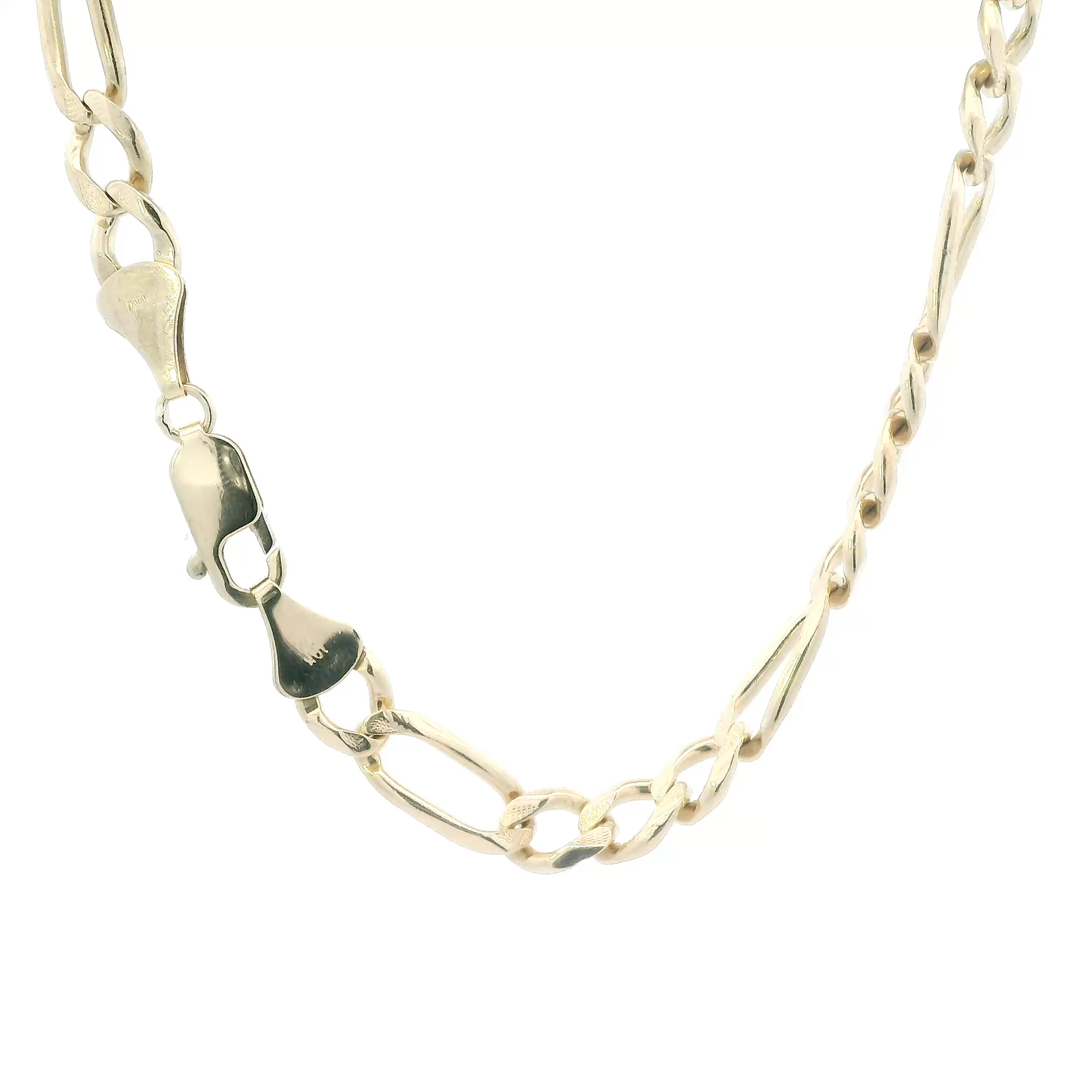 10K Yellow Gold 26" Figaro Chain