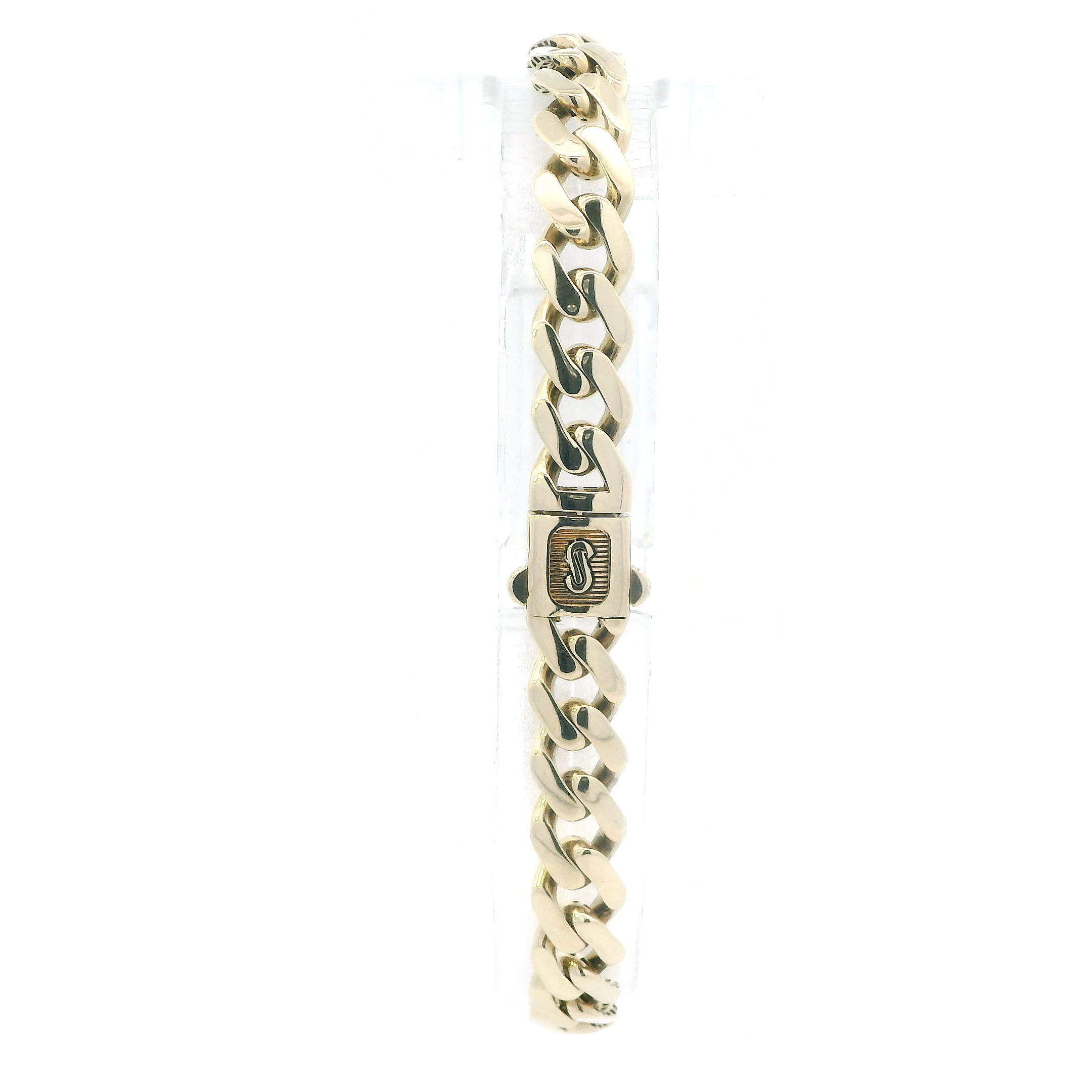 10K Yellow Gold Monaco Link Bracelet