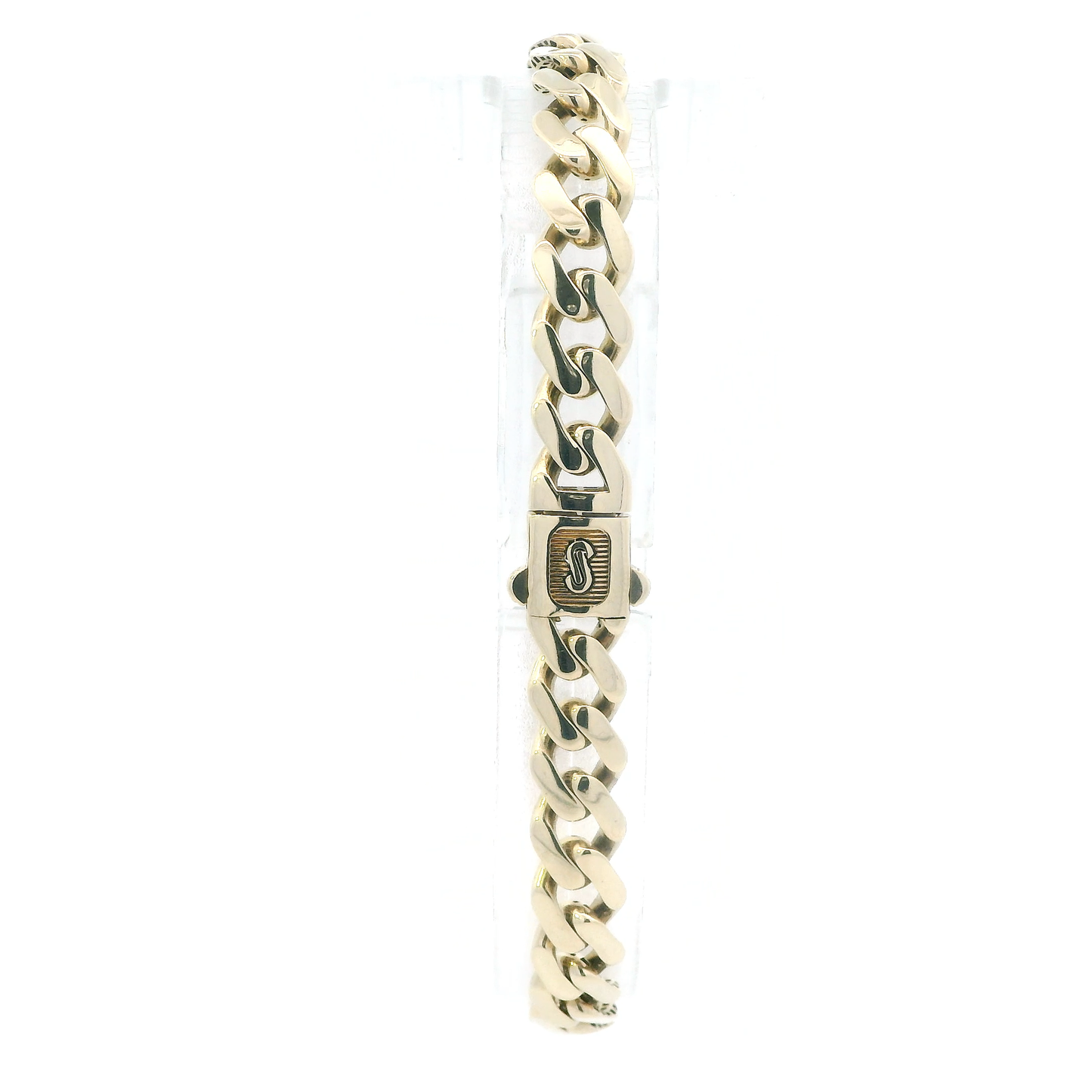 10K Yellow Gold Monaco Link Bracelet