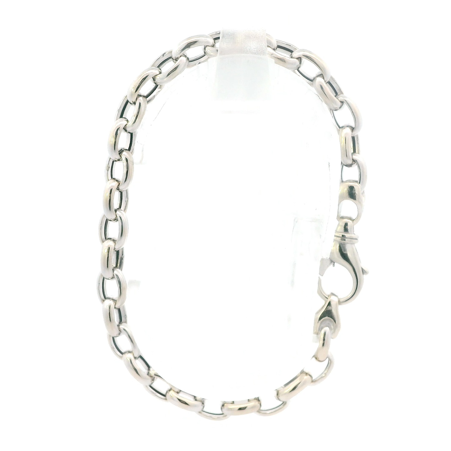 18K White Gold 7.5" Rolo Link Bracelet