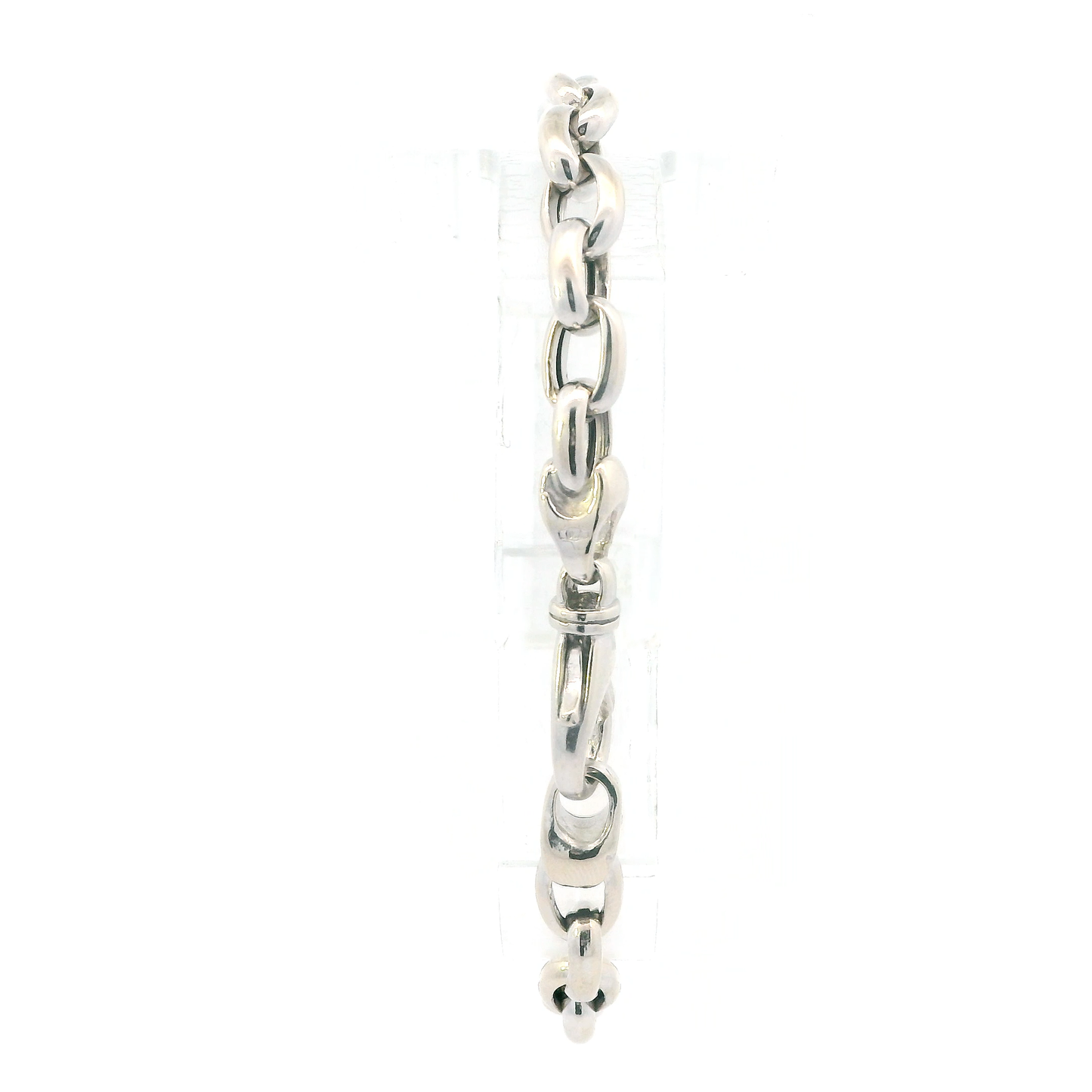 18K White Gold 7.5" Rolo Link Bracelet
