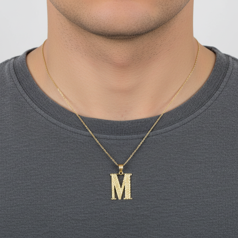 14K Yellow Gold Letter 