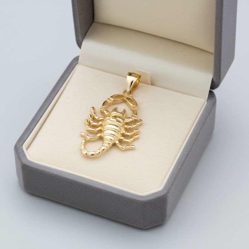 10K Yellow Gold Scorpio Pendant