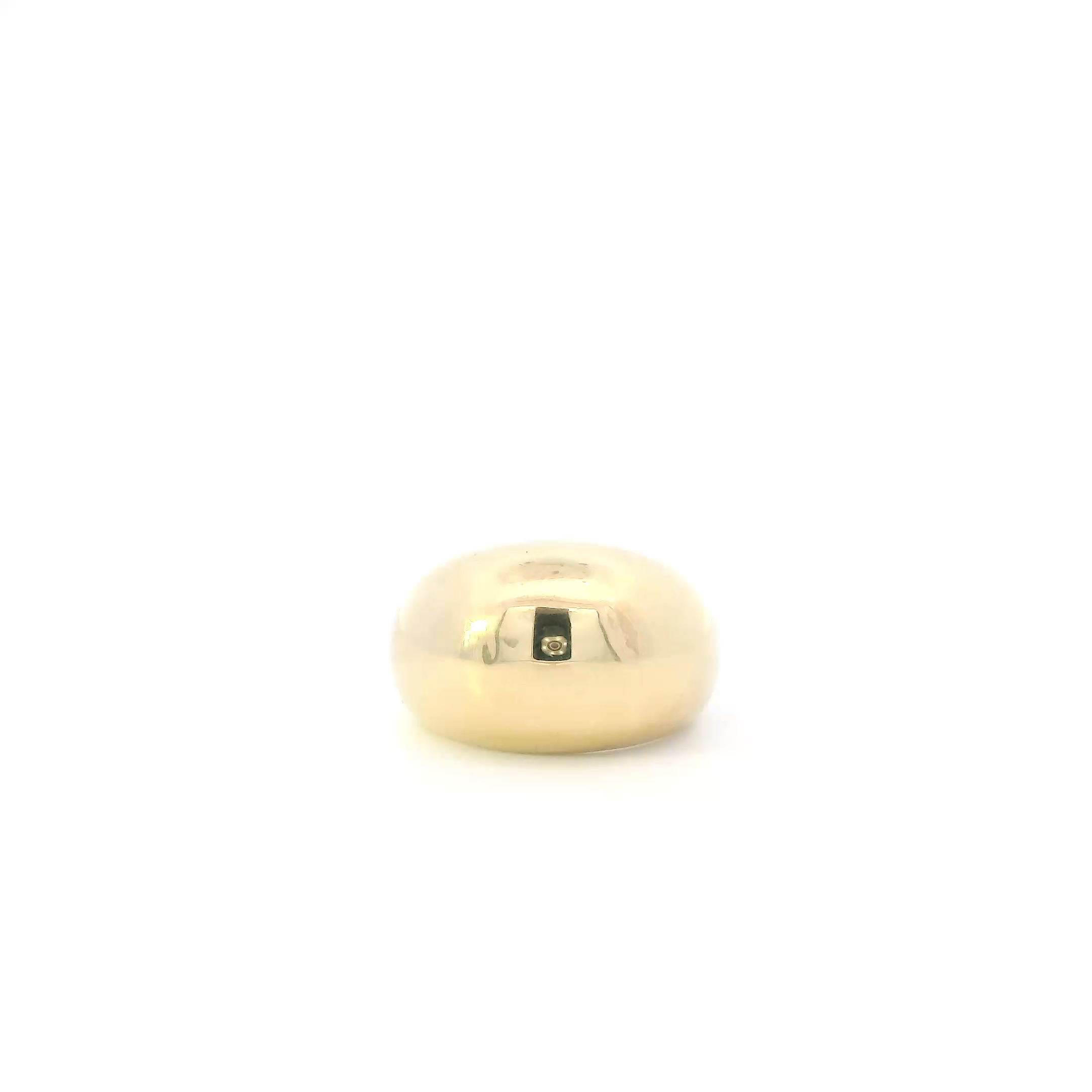 18K Yellow Gold Dome Womens Ring