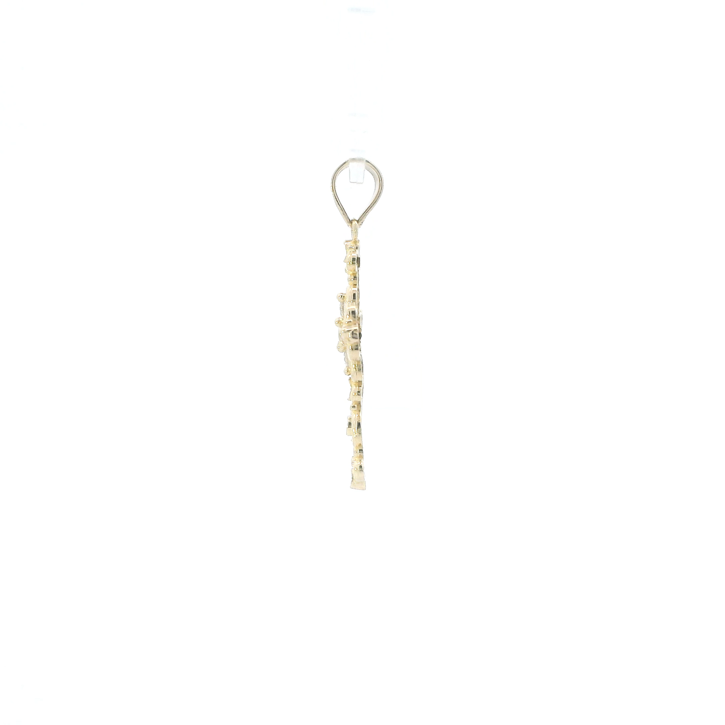 14K Yellow Gold Filigree Cross Pendant