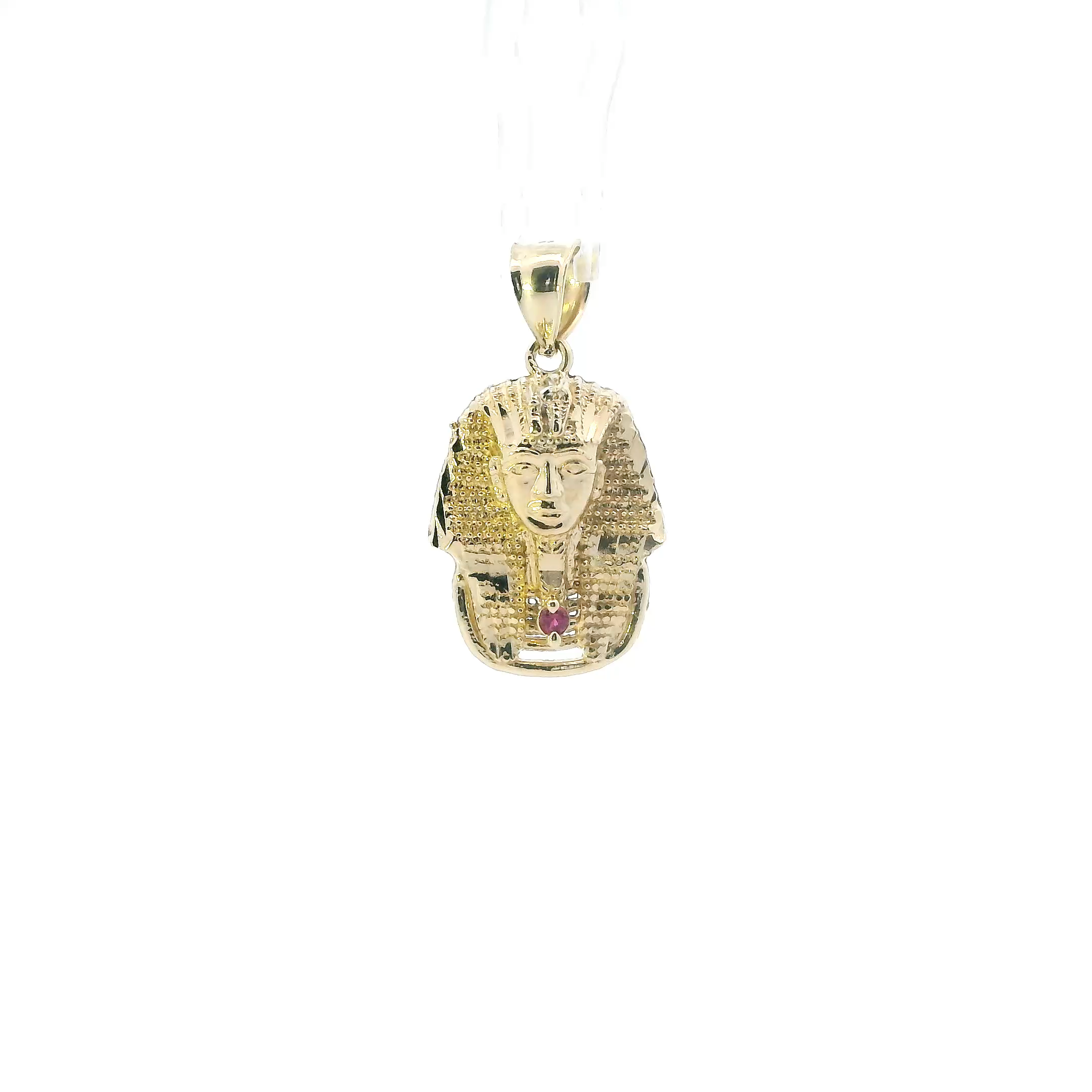 10K Yellow Gold Ruby Pharaoh Pendant