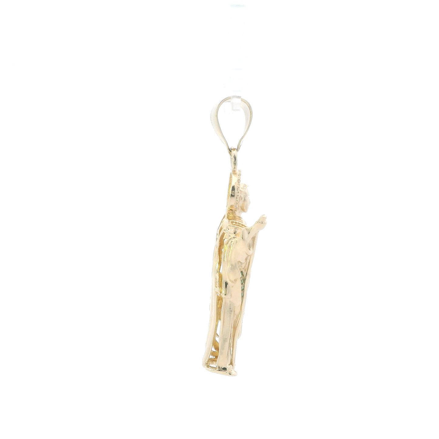 14K Yellow Gold Religious Saint Jude Pendant