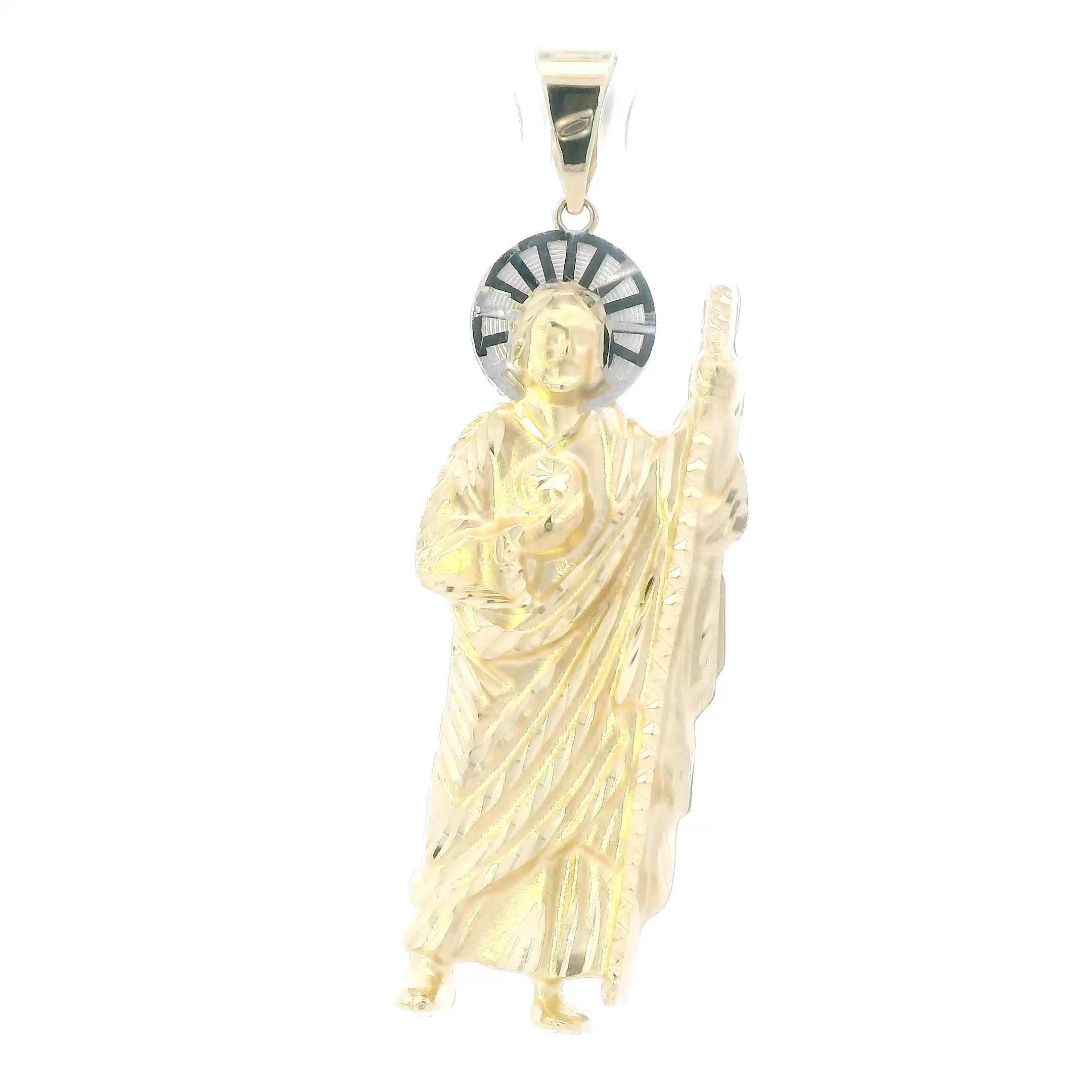 14K Yellow Gold Saint Judas Pendant