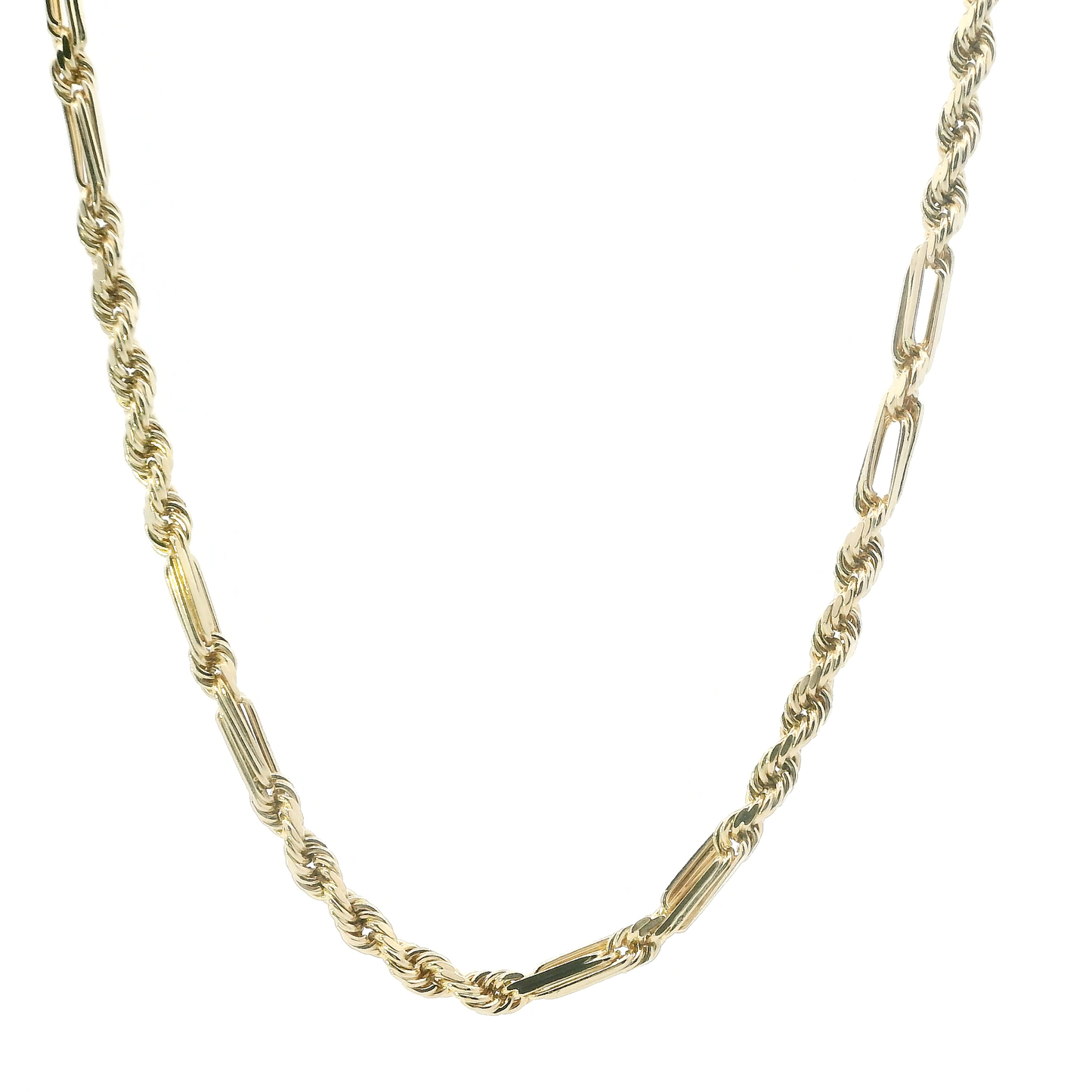 10K Yellow Gold 24" Figarope Chain