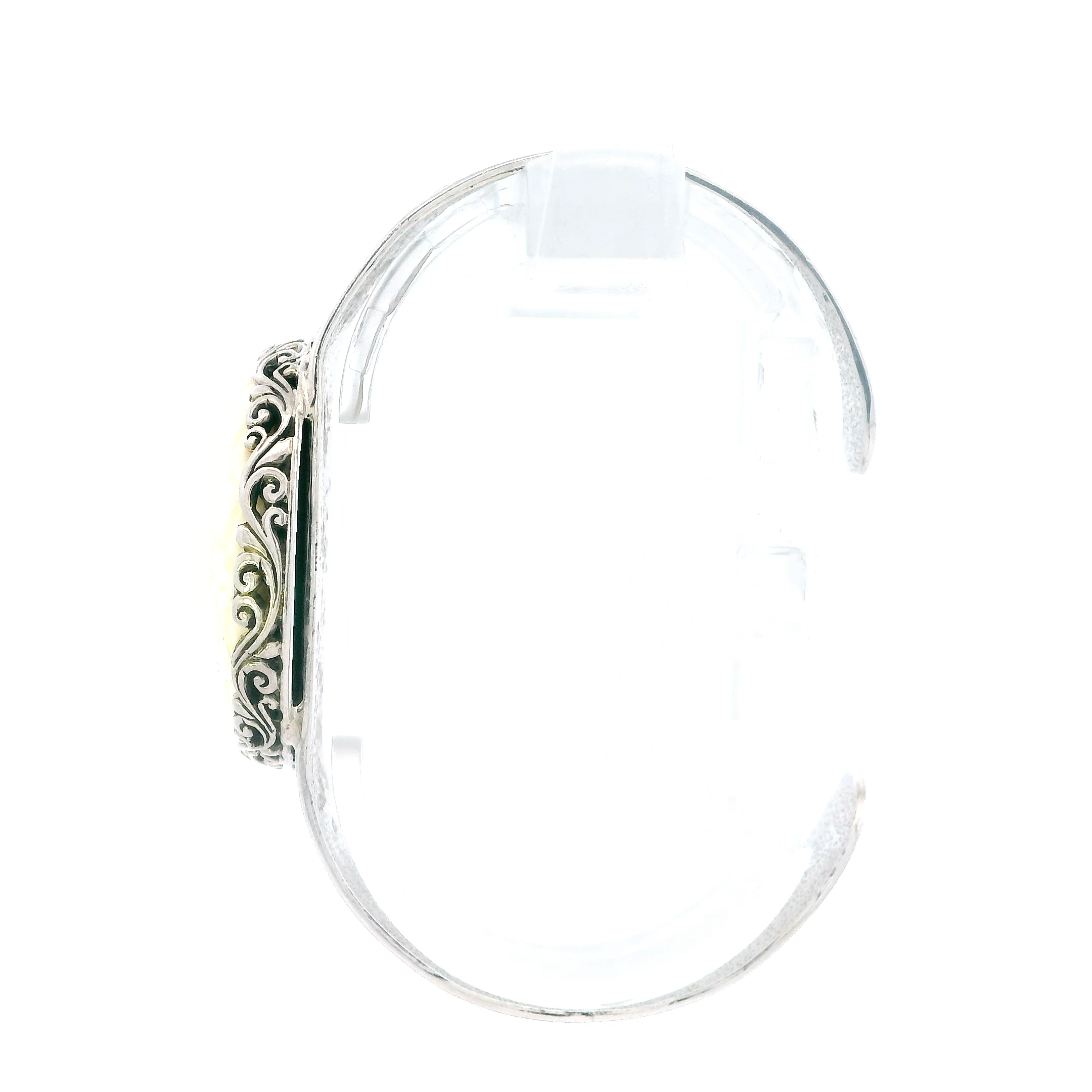 Silver Bali Goddess Cuff Bracelet