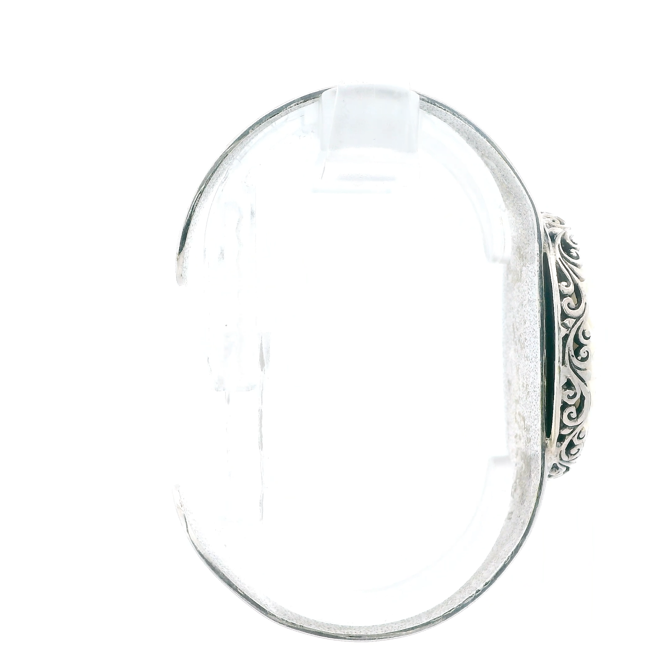 Silver Bali Goddess Cuff Bracelet