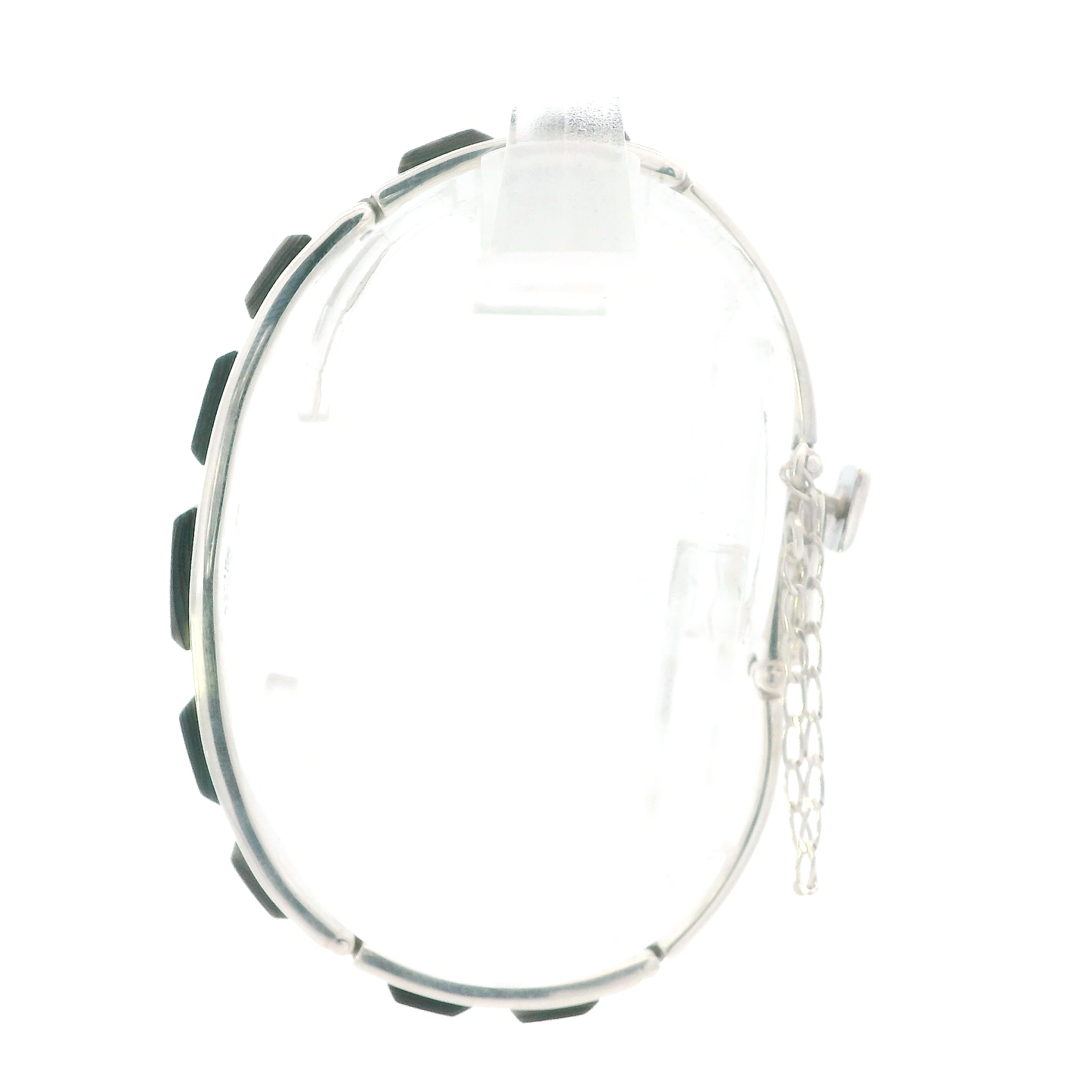 Vintage Sterling Silver Abalone Bracelet