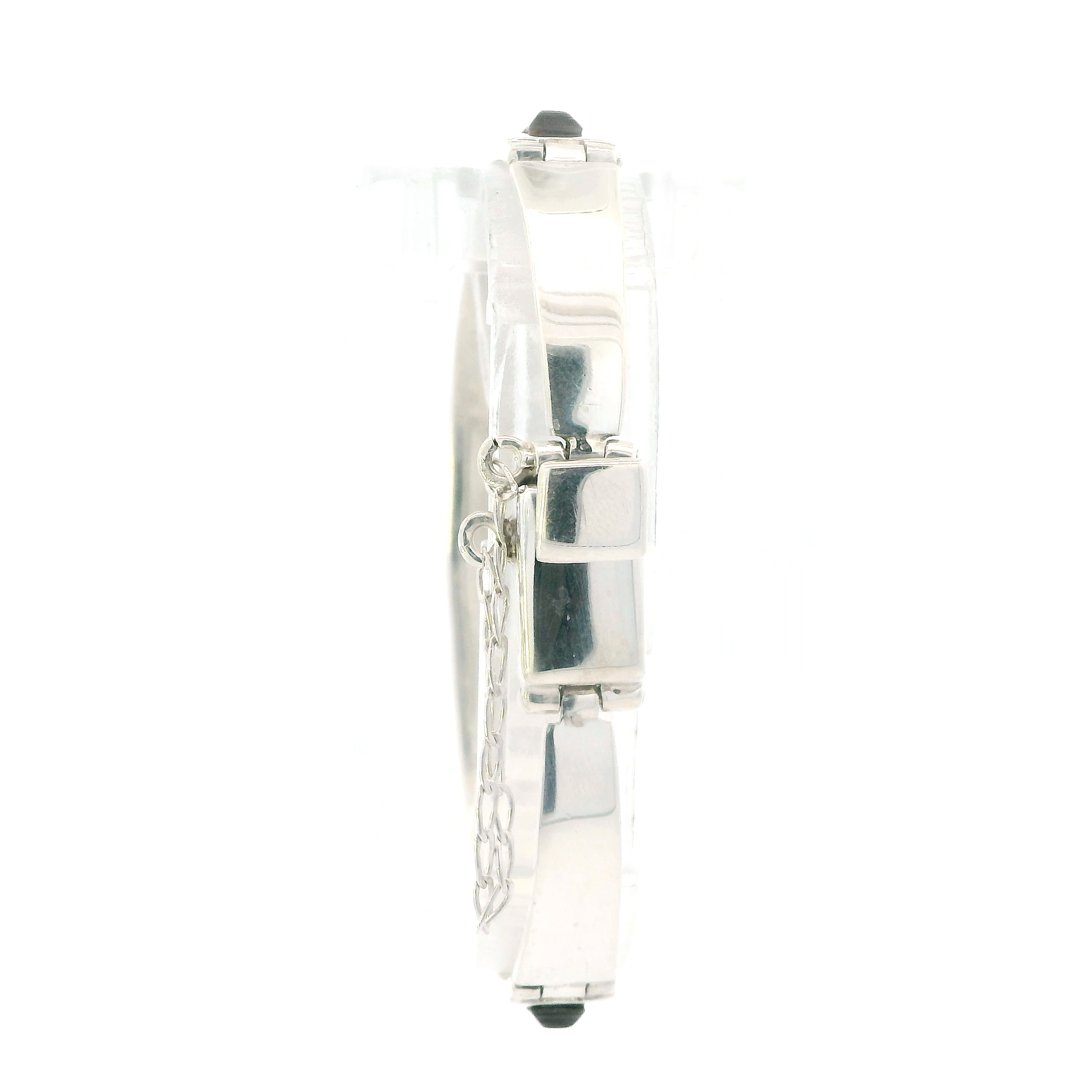 Vintage Sterling Silver Abalone Bracelet