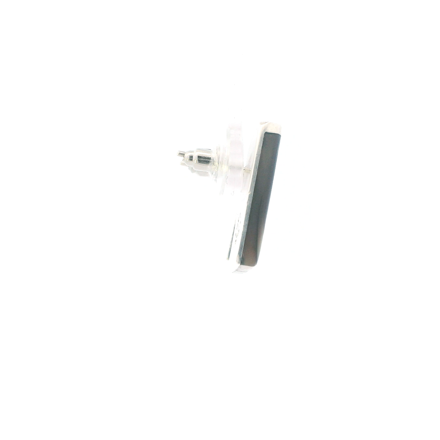 Vintage Mexico Sterling Silver Abalone Rectangle Stud Earrings