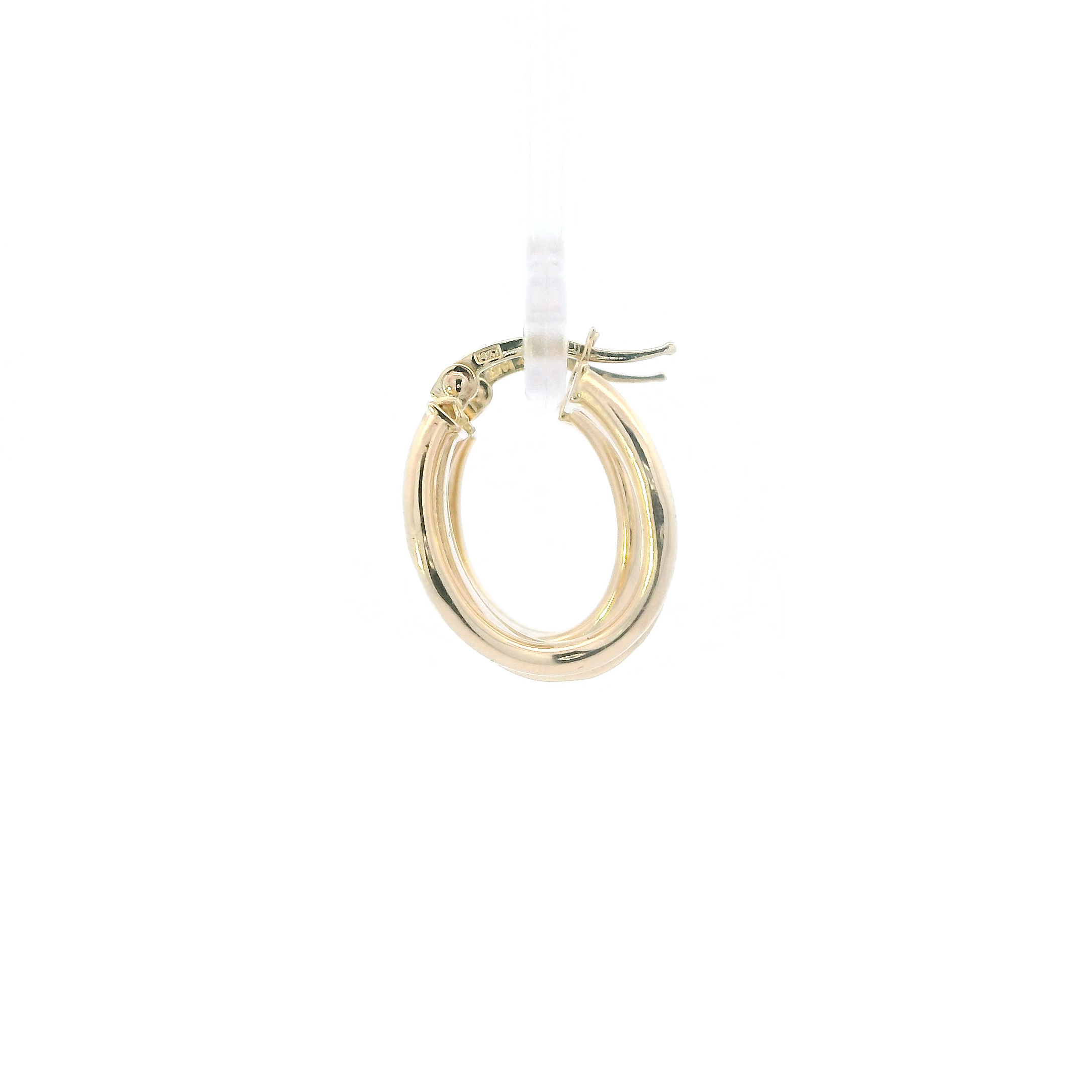 14K Yellow Gold Chunky Hoop Earrings
