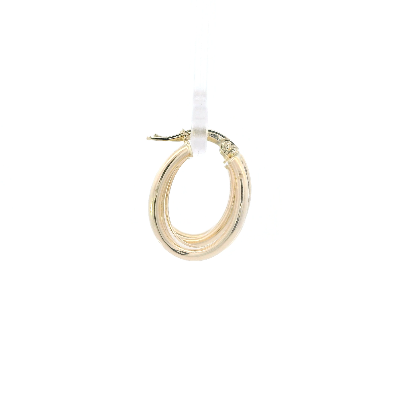 14K Yellow Gold Chunky Hoop Earrings