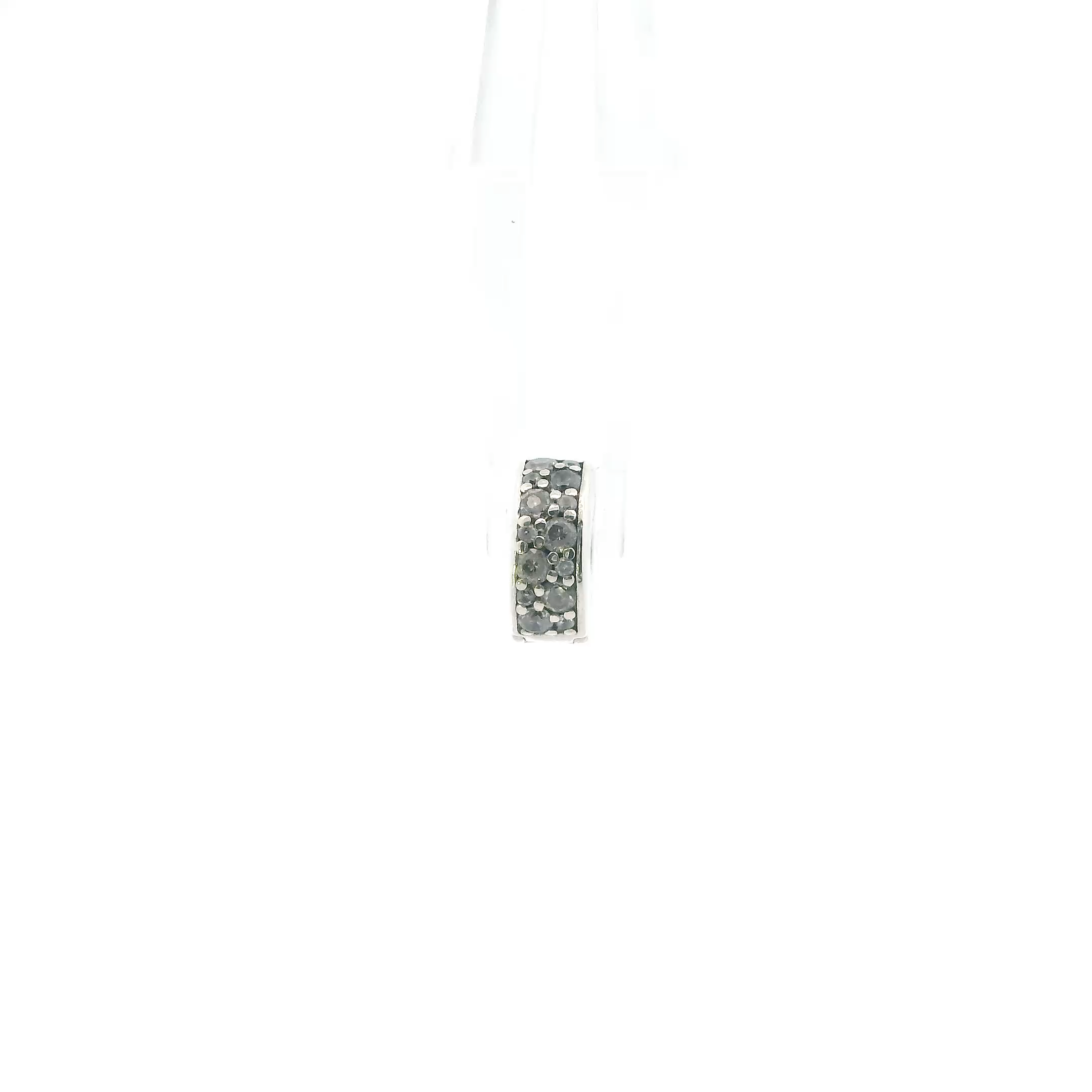 Pandora Sterling Silver Clear Pave Clip Charm