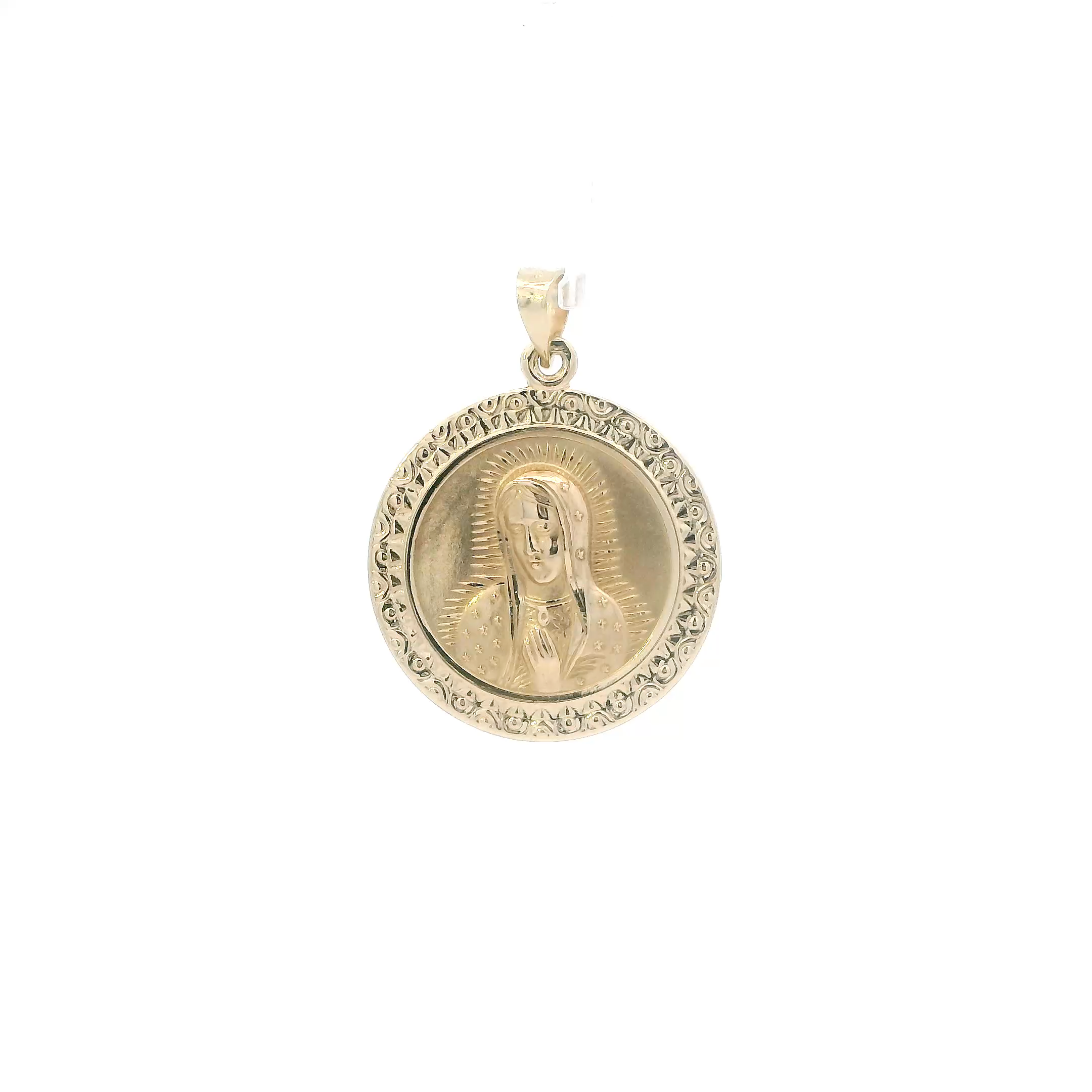14K Yellow Gold Double Sided Religious Pendants