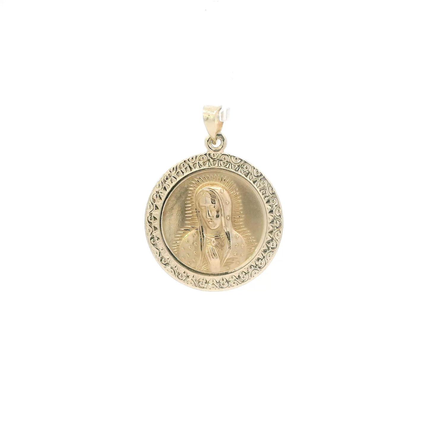 14K Yellow Gold Double Sided Religious Pendants