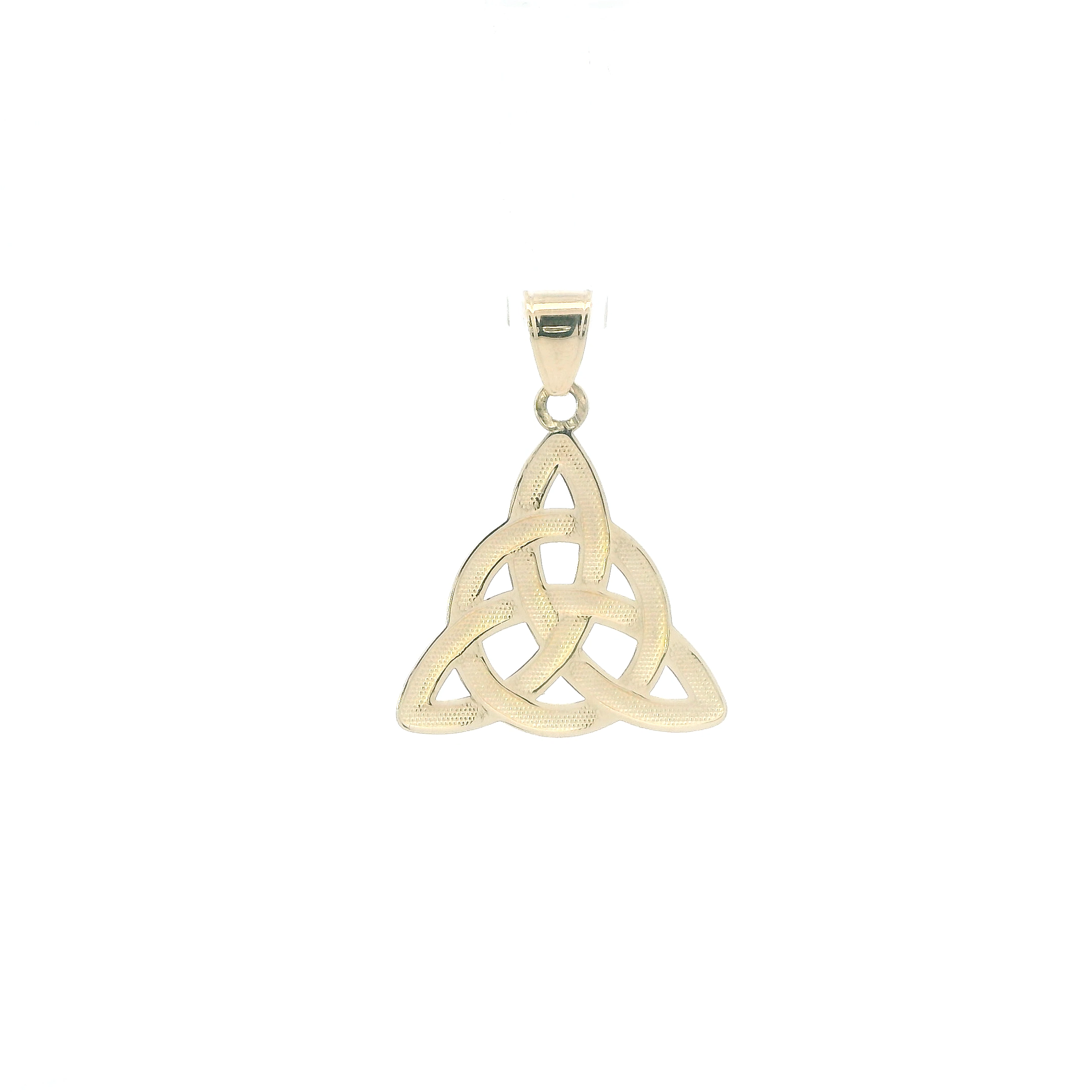 14K Yellow Gold Irish Celtic Trinity Knot Pendant