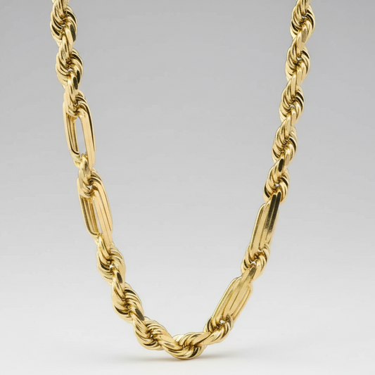 14K Yellow Gold 25.5" Figarope Chain