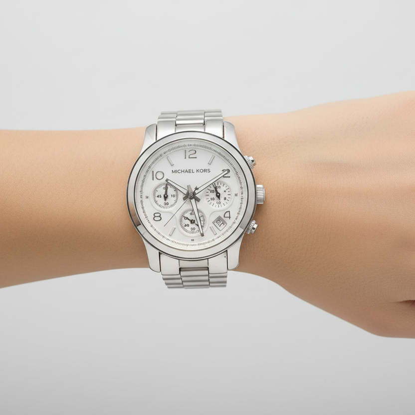 Michael Kors Berkley Silver-Tone Steel Womans Wristwatch - MK5076