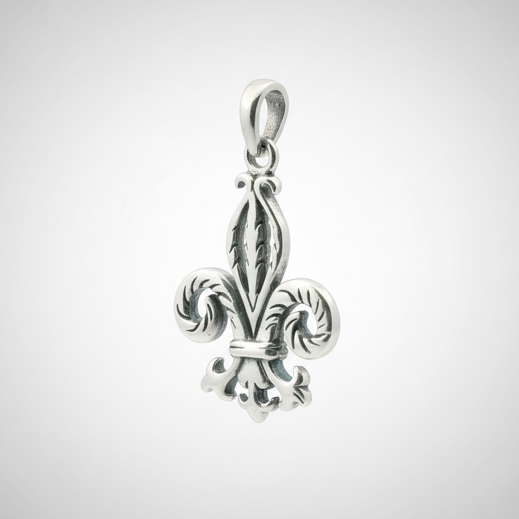Sterling Silver Fleur De Lis Pendant